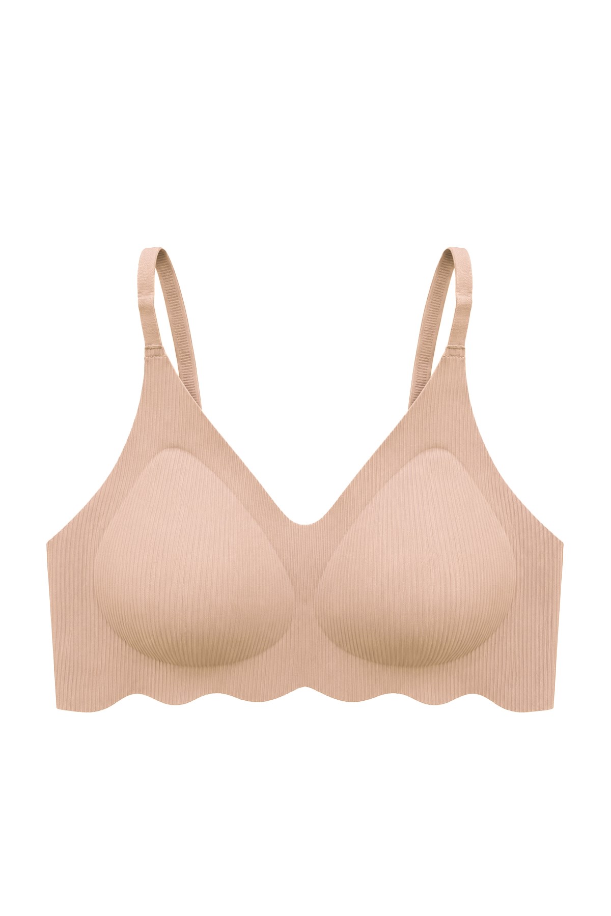 Seamless Bra - Elara | Ten Lazer Kesim Balensiz İnce Fitil Dokulu Dikişsiz Kadın Sütyen