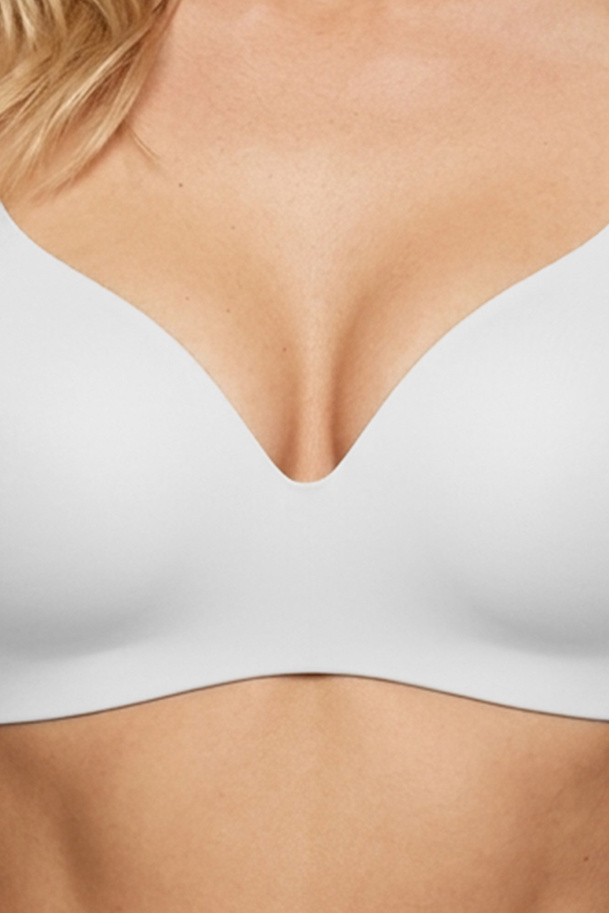 Seamless Bra - Norea | Beyaz Micro Balensiz Dolgusuz Toparlayıcı Kadın Sütyen