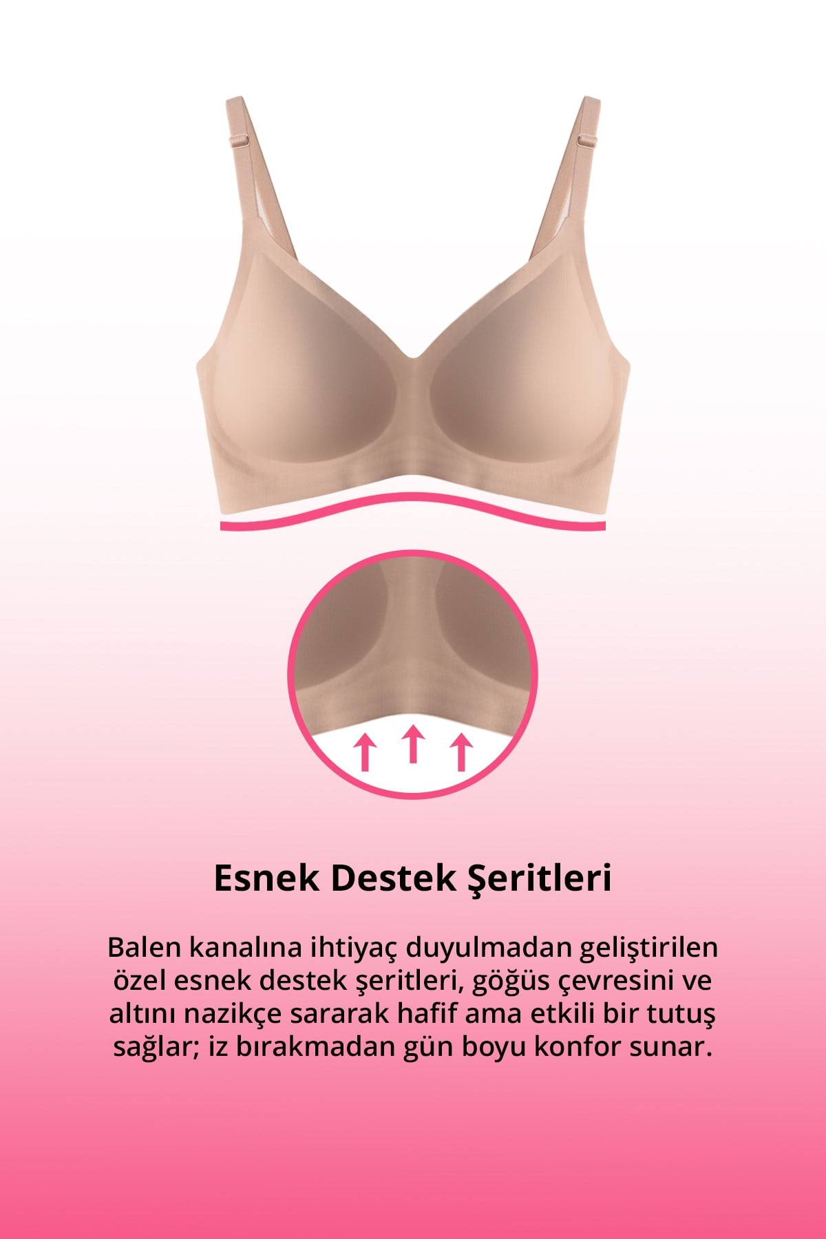 Seamless Bra - Pure | Kahverengi Lazer Kesim Dikişsiz Ayarlanabilir Askılı Balensiz Kadın Sütyen