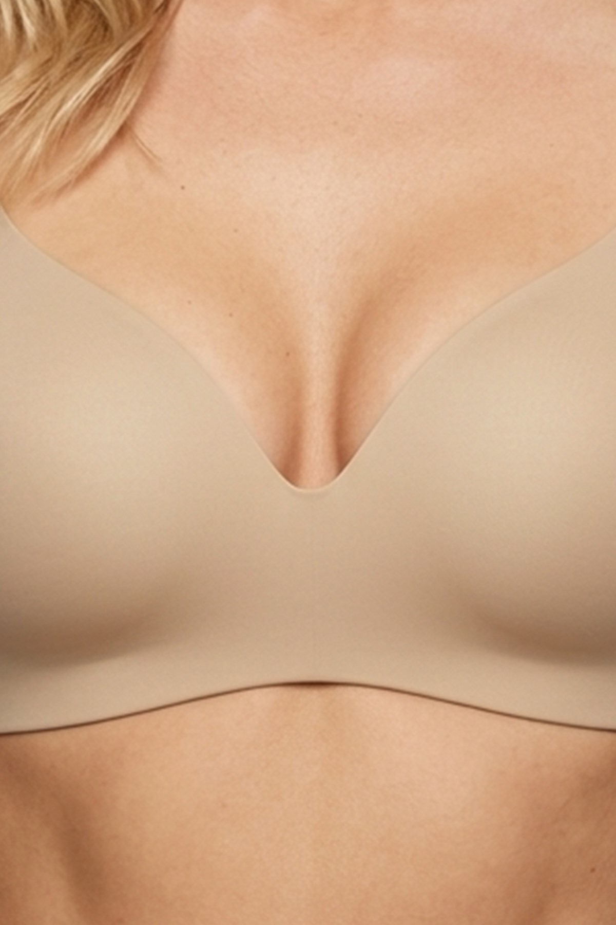 Seamless Bra - Norea | Bej Micro Balensiz Dolgusuz Toparlayıcı Kadın Sütyen