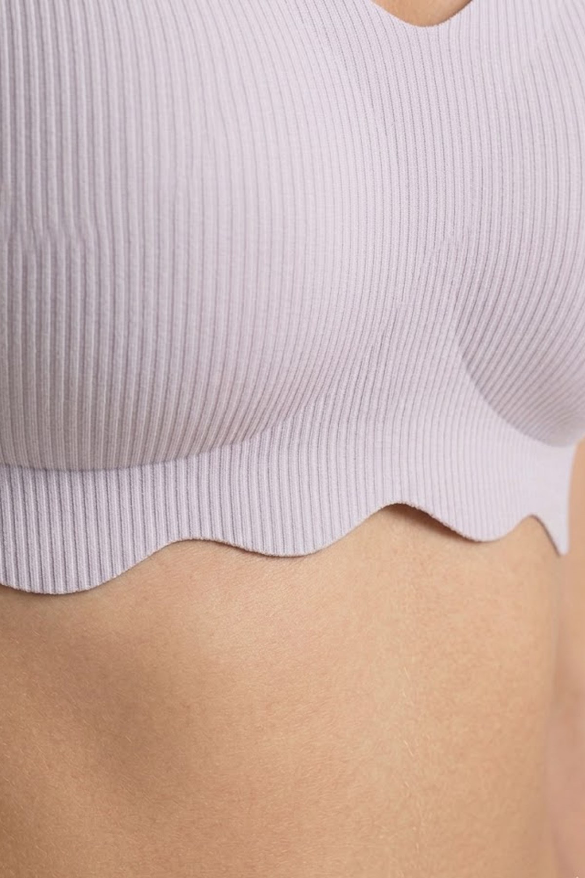 Seamless Bra - Elara | Lila Lazer Kesim Balensiz İnce Fitil Dokulu Dikişsiz Kadın Sütyen