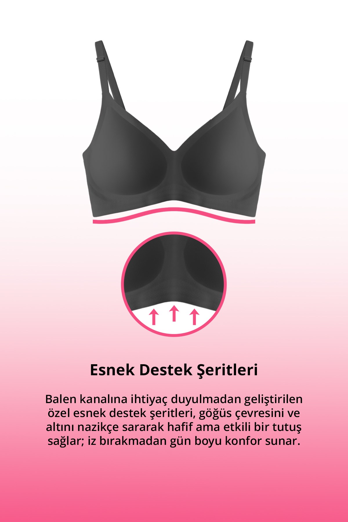 Seamless Bra - Soft | Lazer Kesim Balensiz Ayarlanabilir Askılı Dikişsiz Kadın Sütyen 3lü Paket