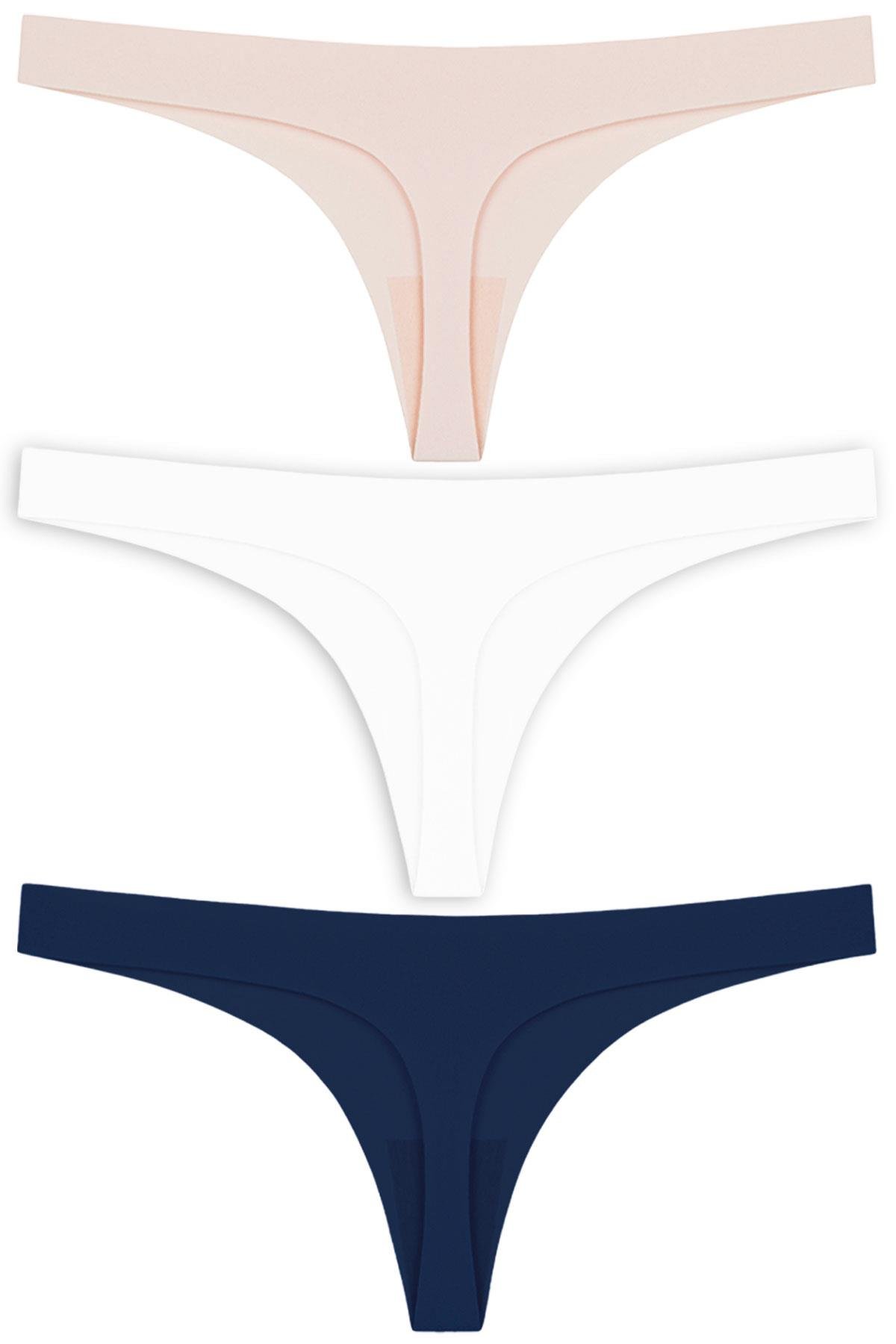 Basic Lazer Kesim Tanga Külot 3lü Paket - 2