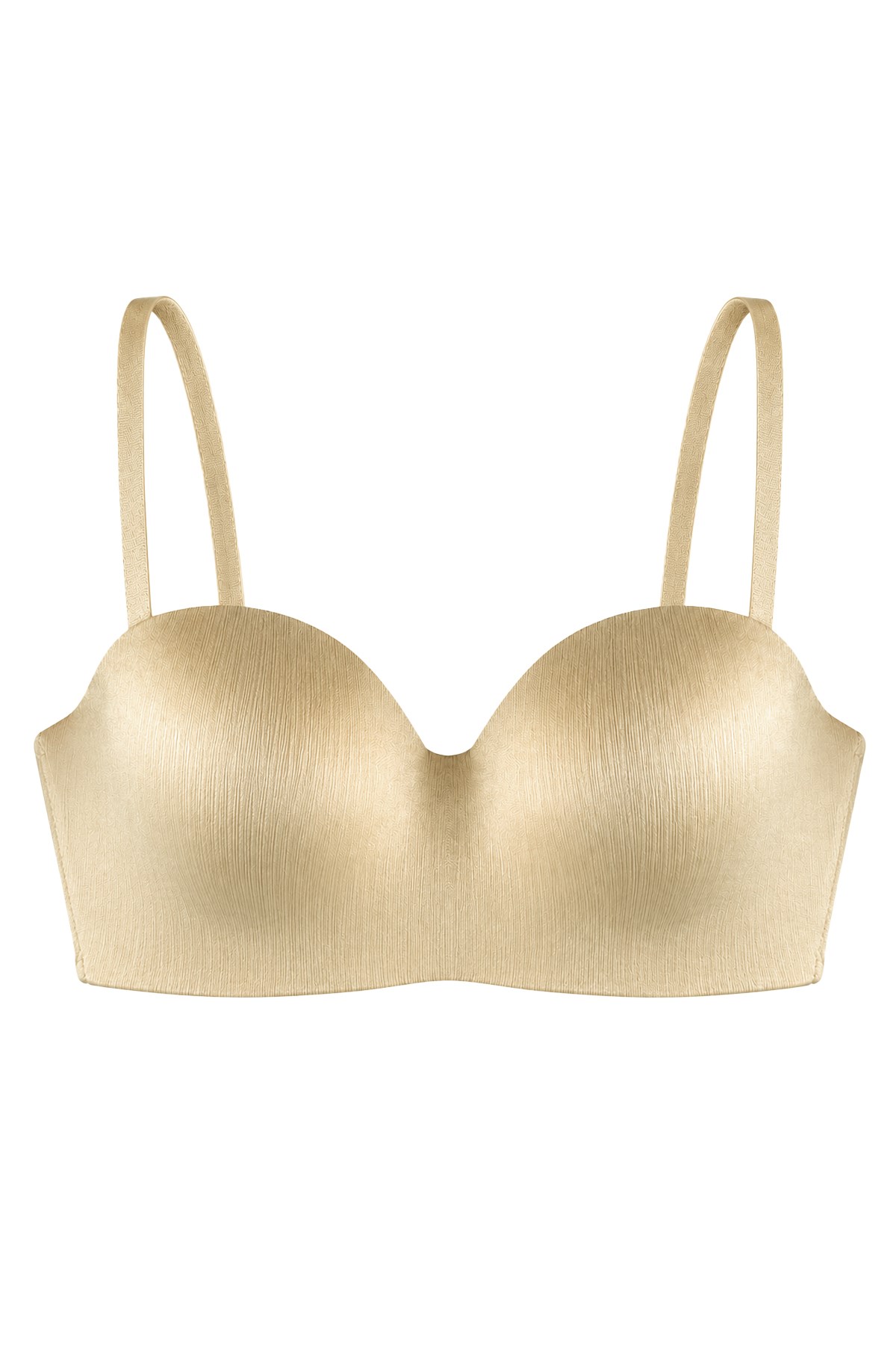 Seamless Bra - Maris | Ten Micro Balenli Parlak Straplez Kadın Sütyen