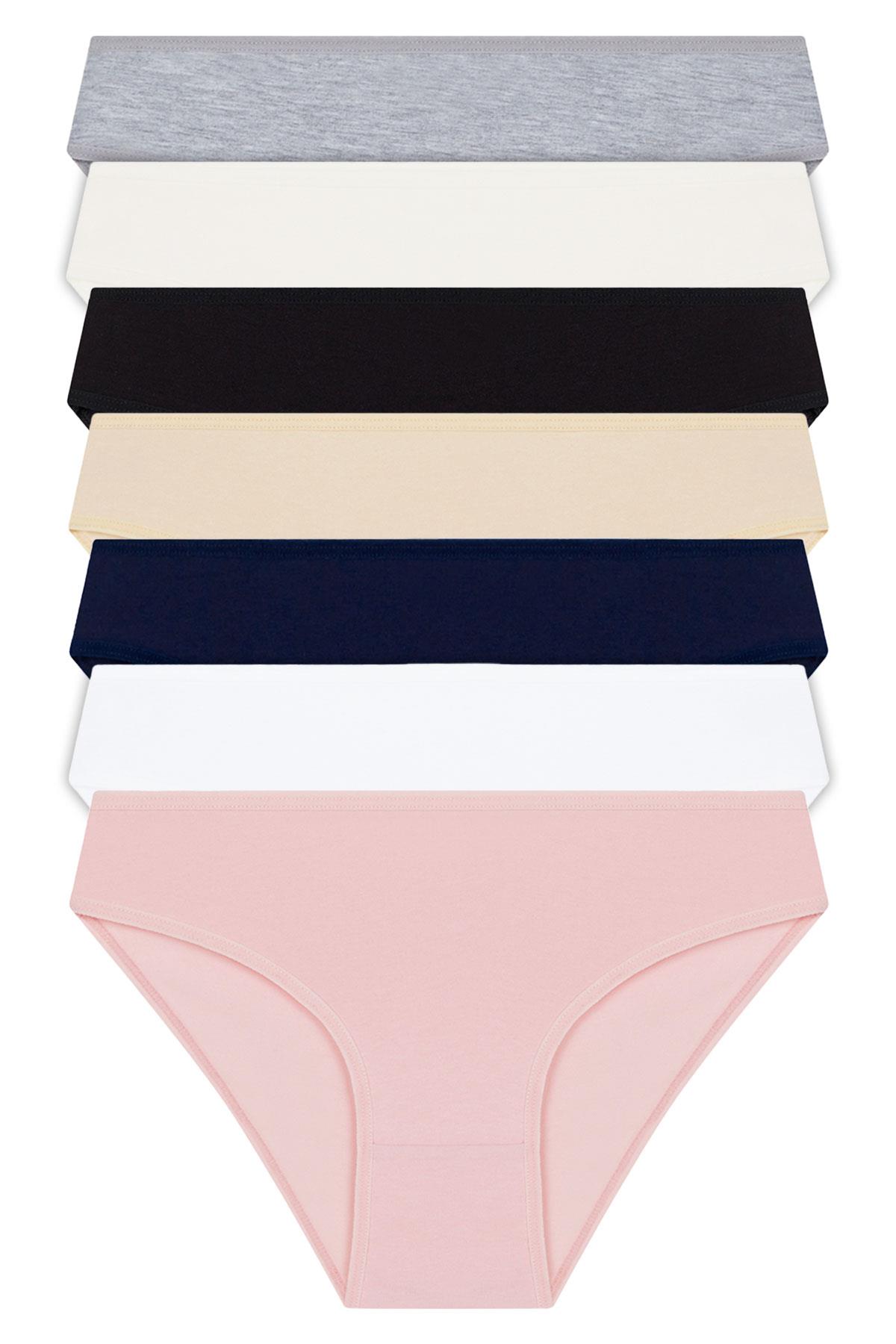 Basic Pamuklu Kadın Bikini Külot 7li Paket