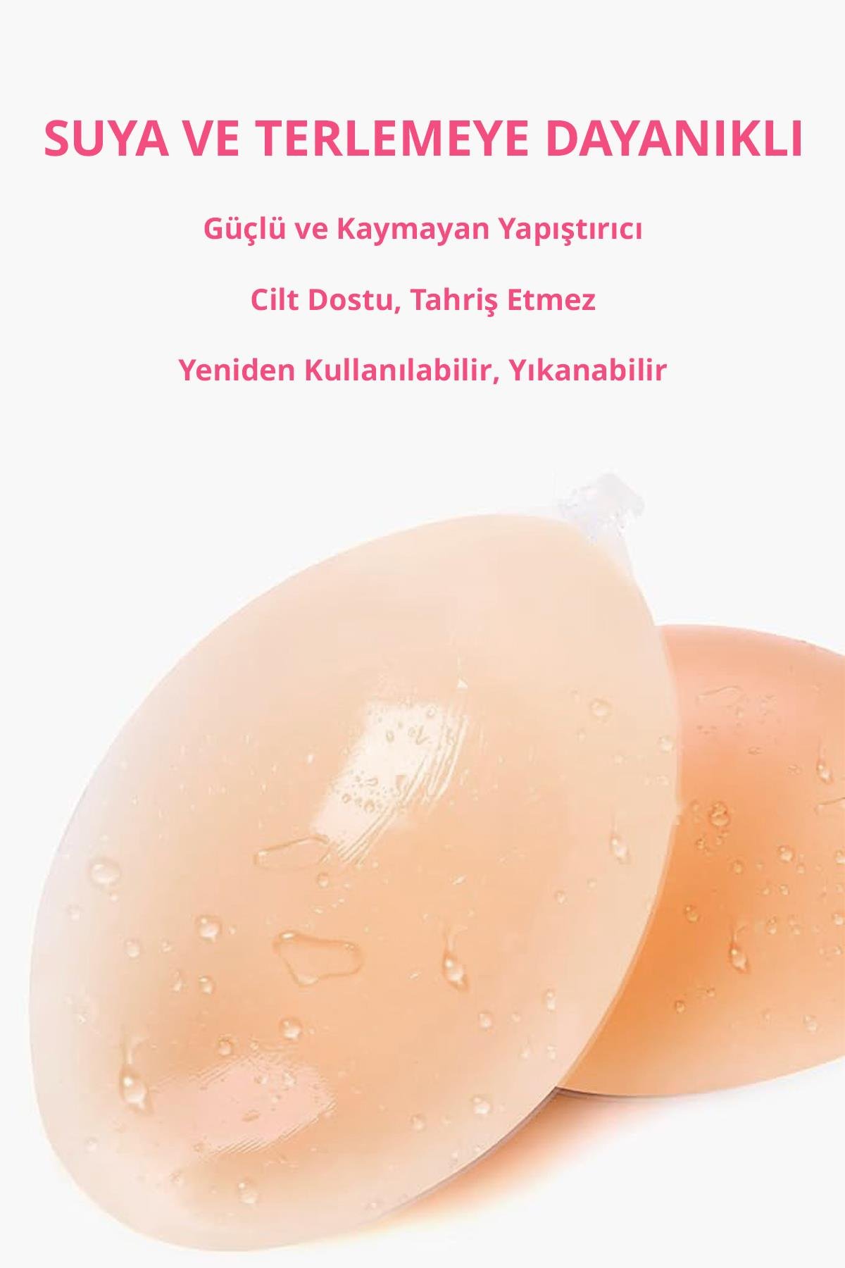 Silikon Göğüs Ucu Kapatıcı Straplez Yapışkanlı Görünmez Sütyen