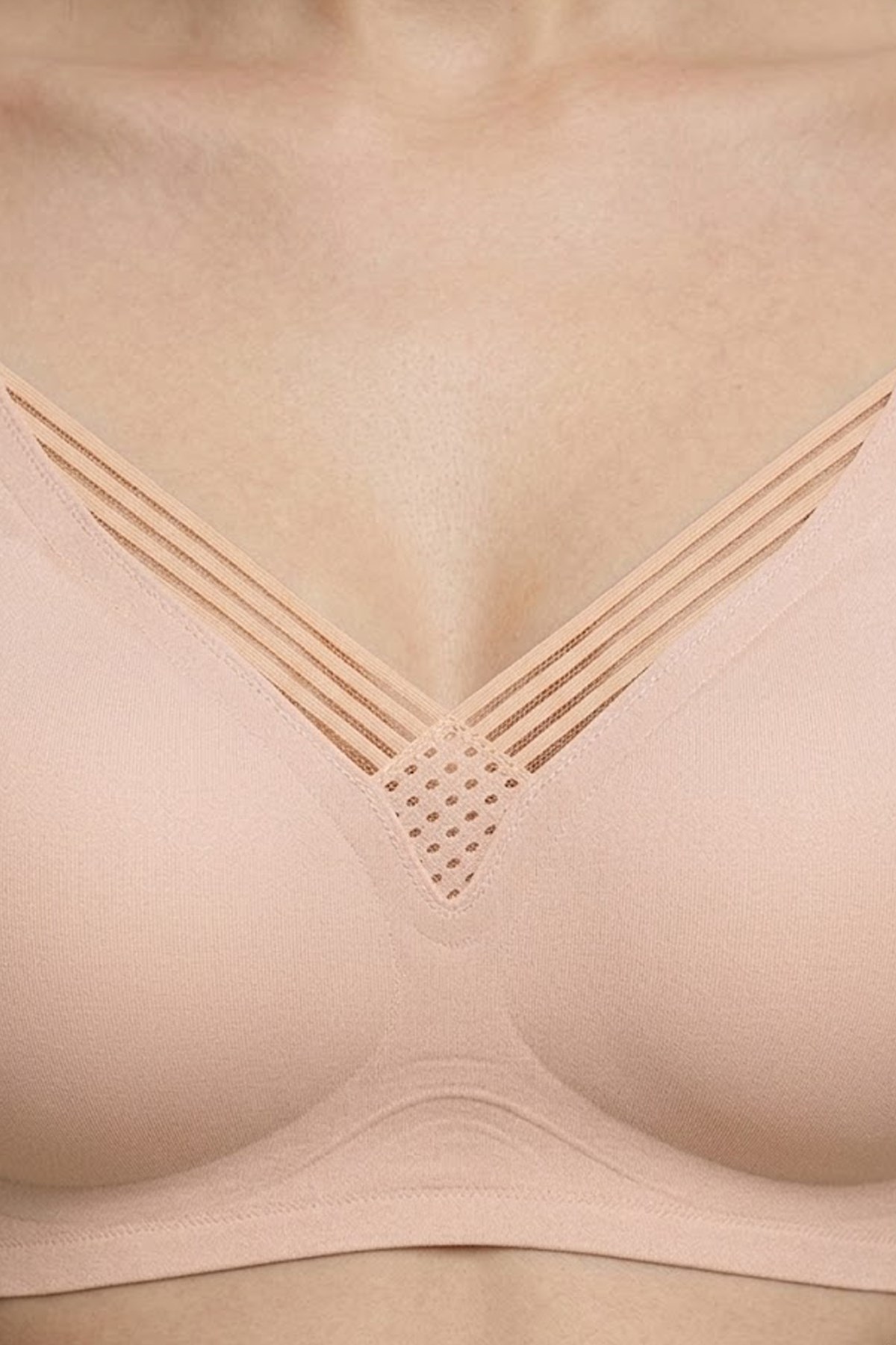 Seamless Bra - Lucent | Lazer Kesim Balensiz Ön Çapraz Şerit Detaylı Kadın Sütyen 3lü Paket-2