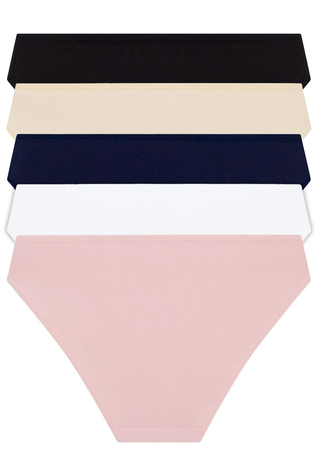 Basic Pamuklu Kadın Bikini Külot 5li Paket