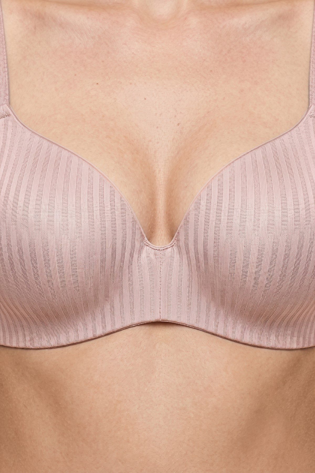 Seamless Bra - Rivelle | Mikro Çizgi Desenli Balensiz Günlük Kadın Sütyen 3lü Paket-2