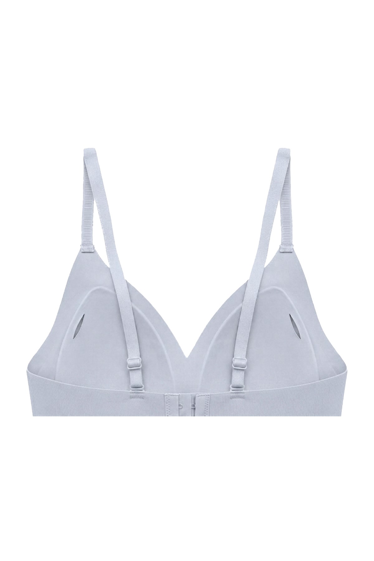 Seamless Bra - Velour | Gri Lazer Kesim Balensiz Üçgen Form Dikişsiz Kadın Sütyen