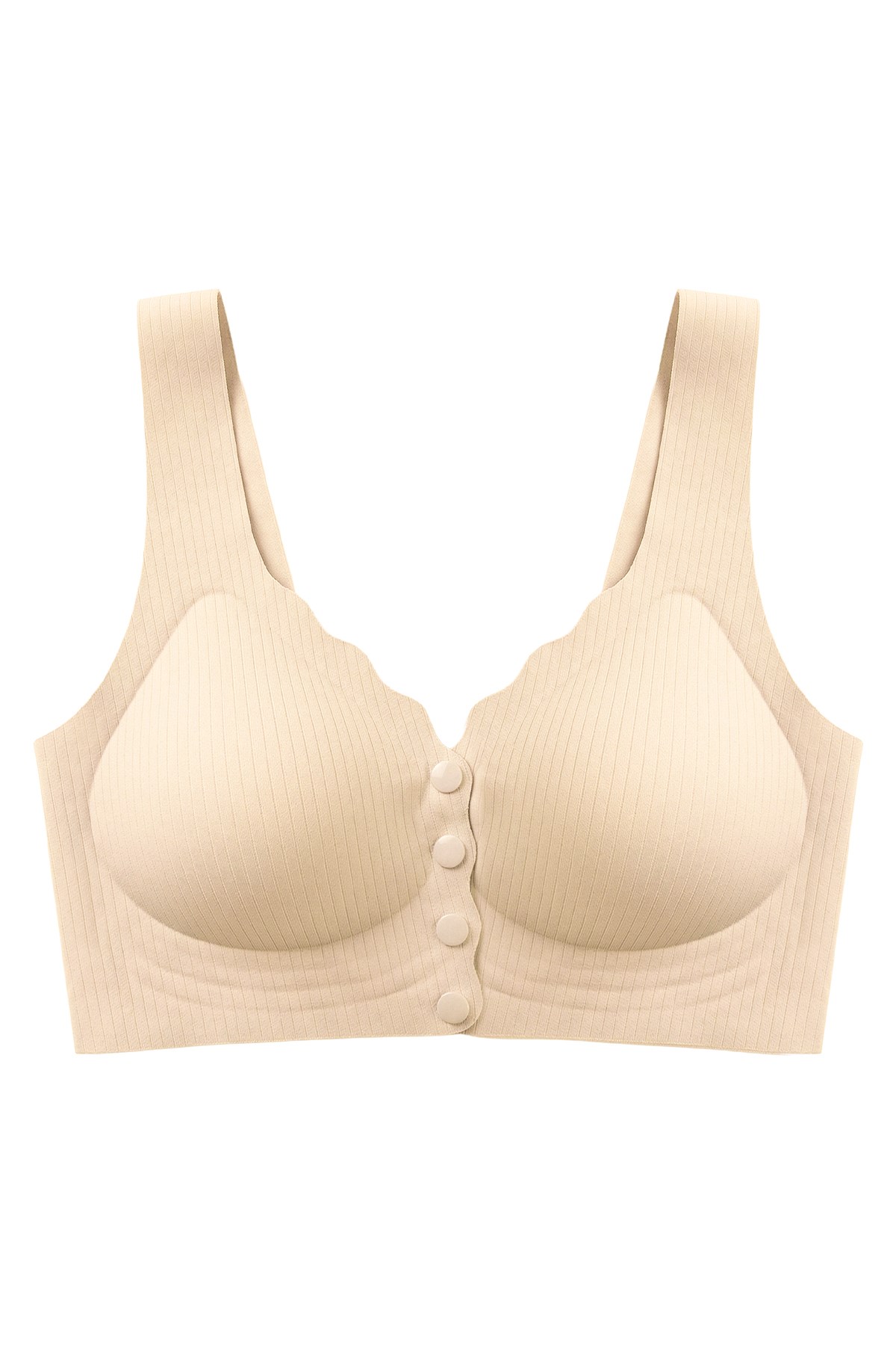 Seamless Bra - Feel | Ten Lazer Kesim Çizgi Detaylı Önü Açılabilir Dikişsiz Kadın Sütyen