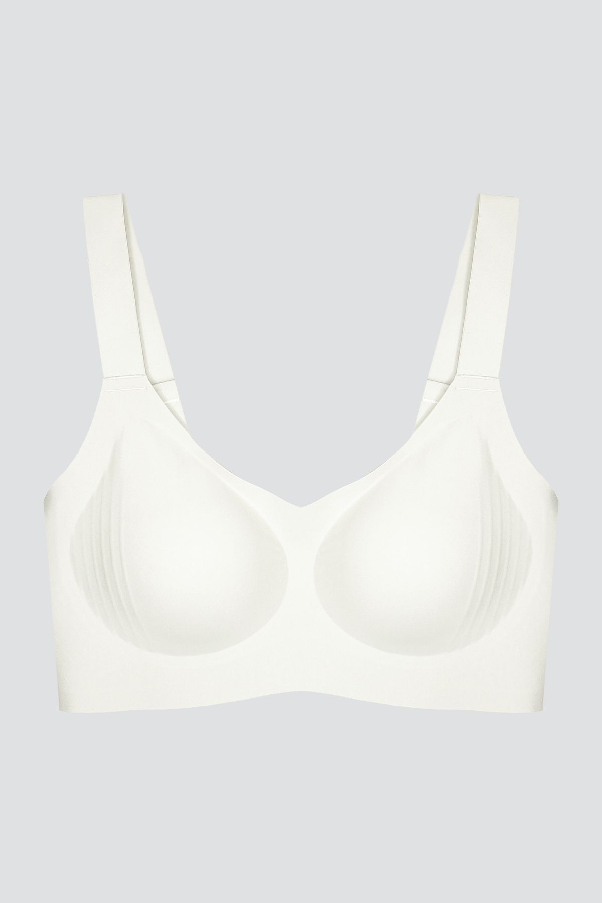 Seamless Bra - Curve | Krem Lazer Kesim Dikişsiz Toparlayıcı Büyük Beden Kadın Sütyen