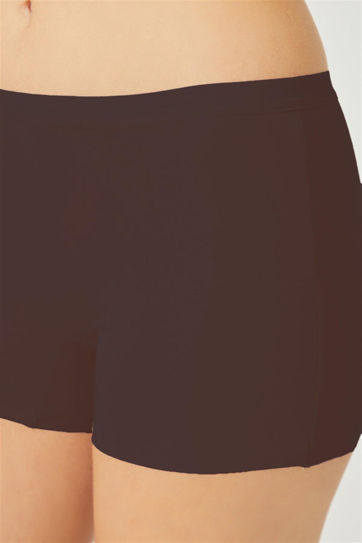 Basic Lazer Kesim Dikişsiz Kadın Boxer Külot 3lü Paket - 2