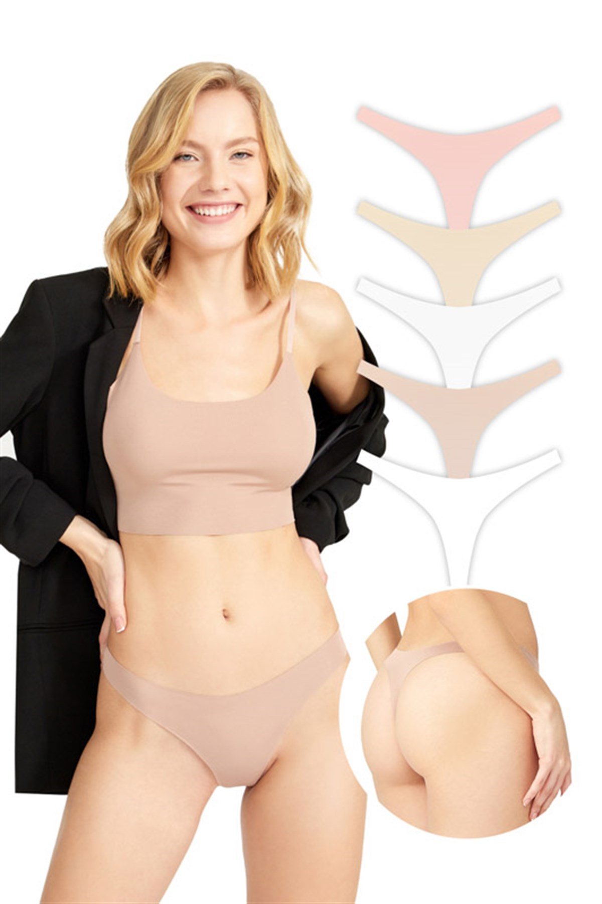 Basic Lazer Kesim Tanga Külot 5li Paket