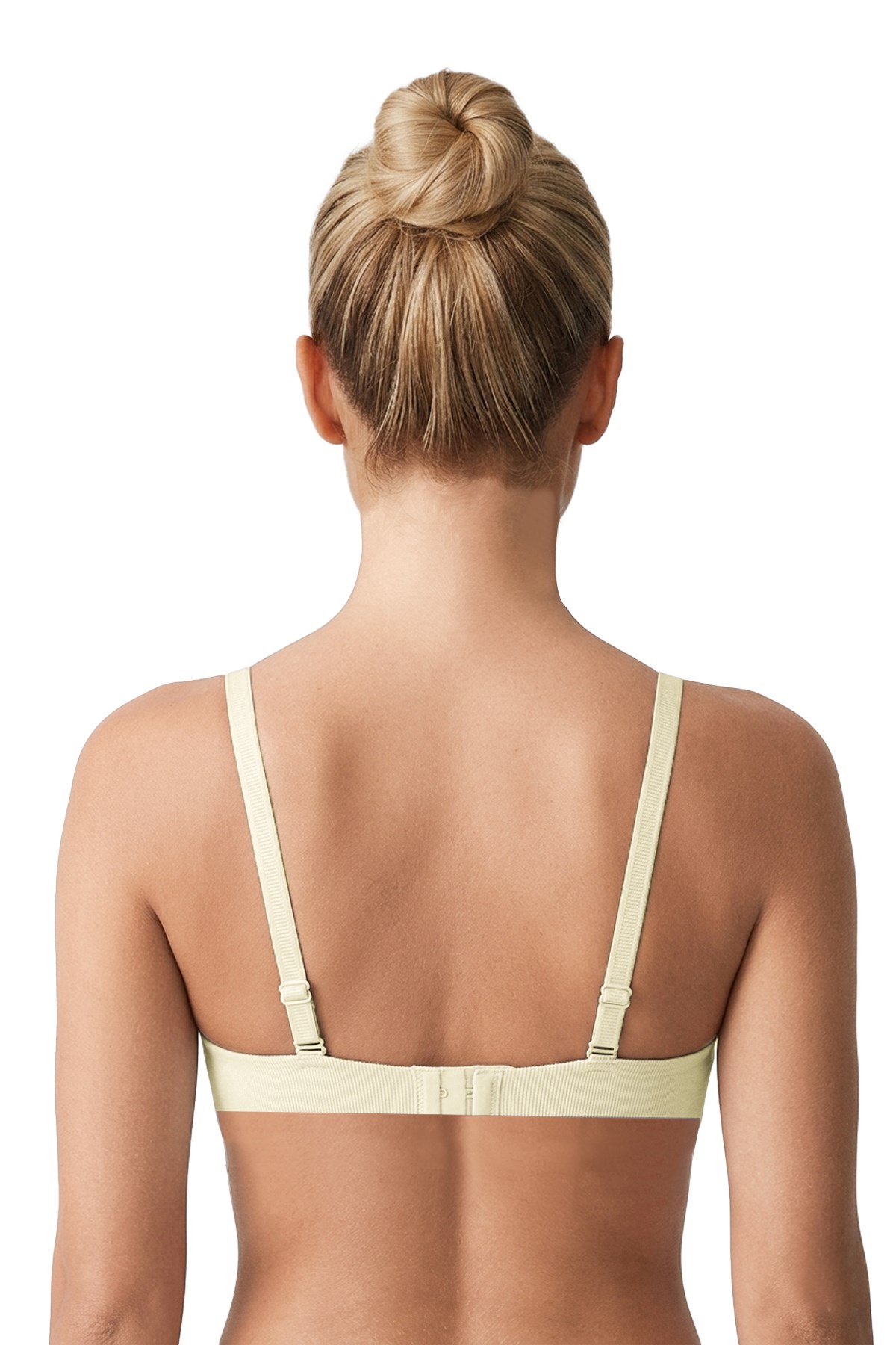 Seamless Bra - Velour | Krem Lazer Kesim Balensiz Üçgen Form Dikişsiz Kadın Sütyen