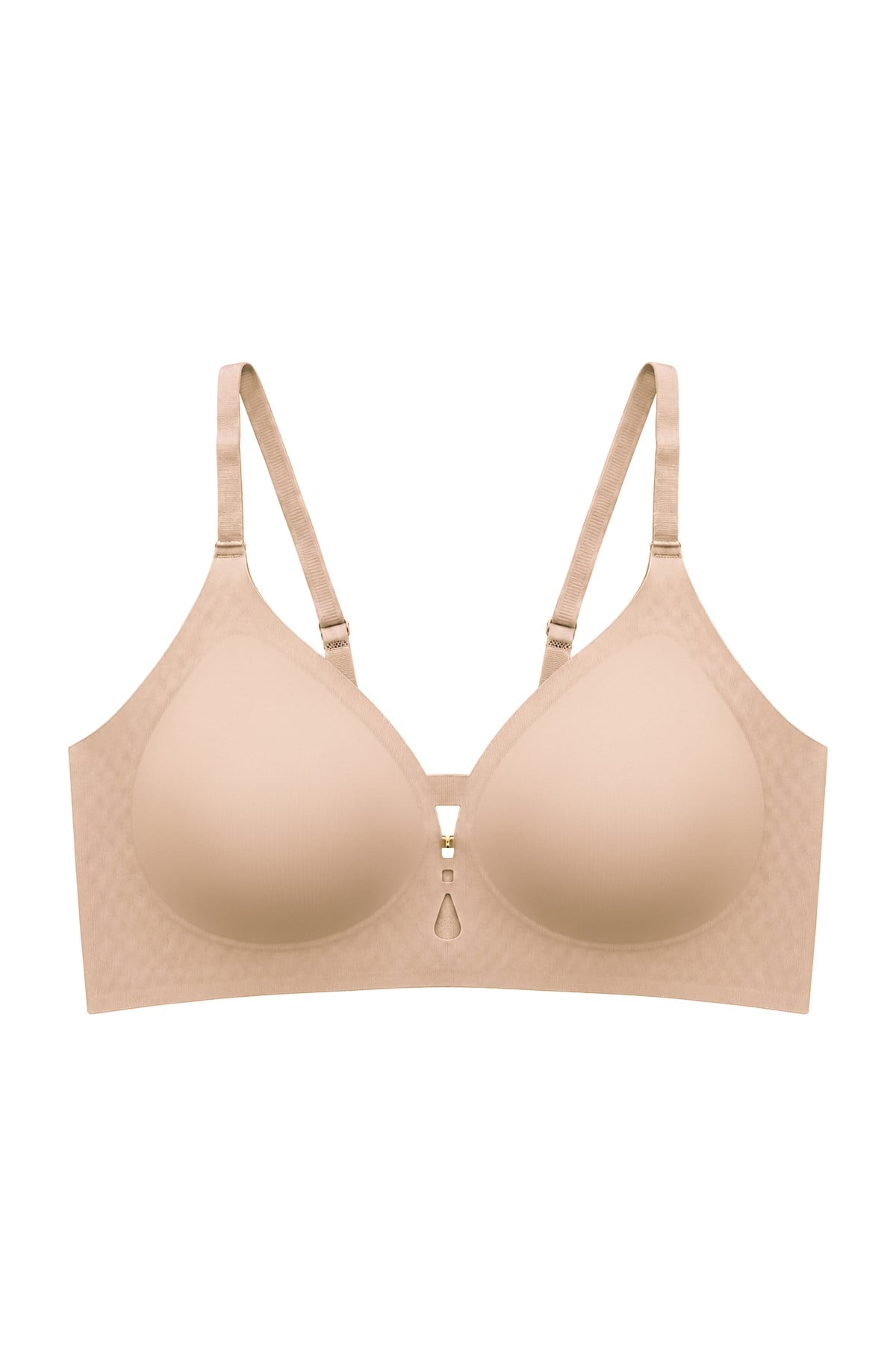 Seamless Bra - Elune | Ten Lazer Kesim Balensiz Dekolte Taş Detaylı Dikişsiz Kadın Sütyen
