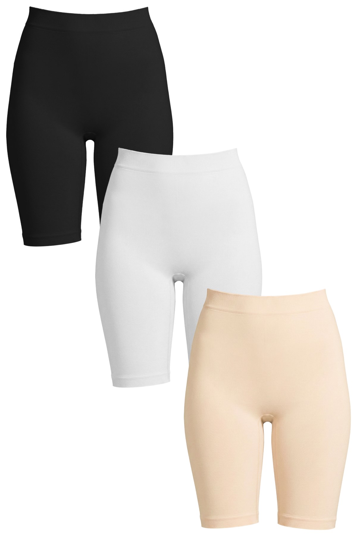 Cottonhill Premium - Kadın Ultra-Rahat Seamless Yüksek Bel Uzun Paça Boxer 3lü Paket