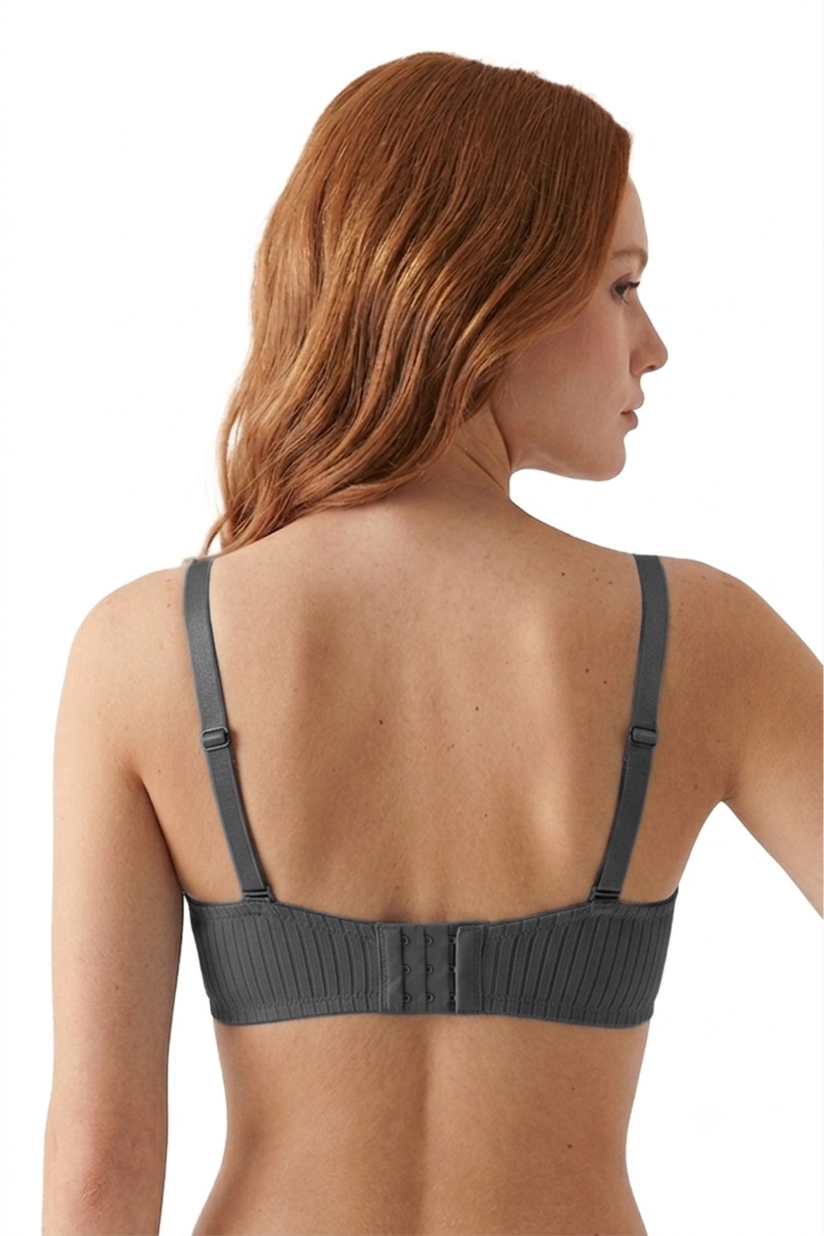 Seamless Bra - Striva | Mikro Çizgi Desenli Balenli Toparlayıcı Kadın Sütyen 3lü Paket-2