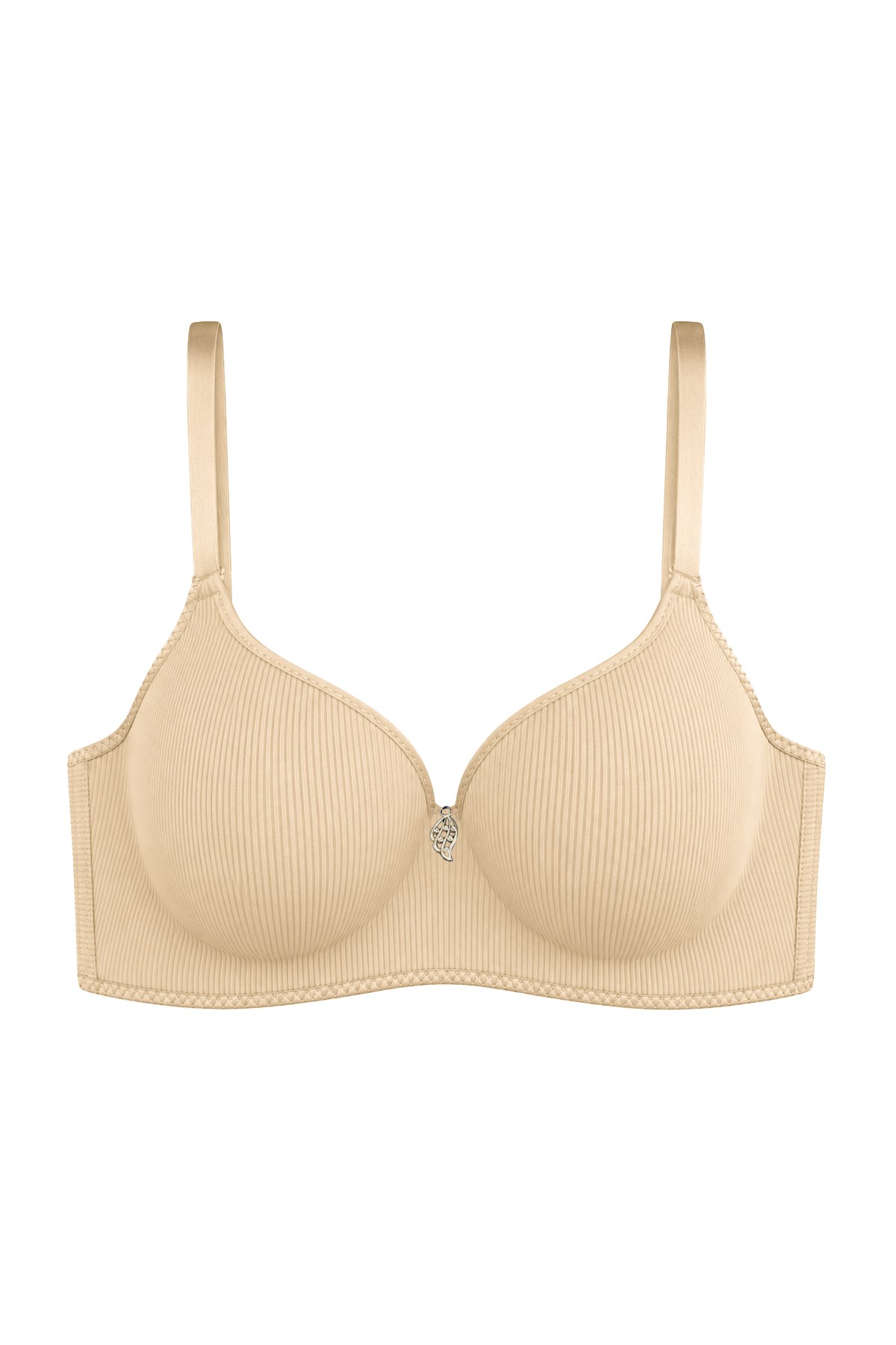 Seamless Bra - Renoa | Ten Rib Dokulu Balensiz Doğal Form Straplez Kadın Sütyen