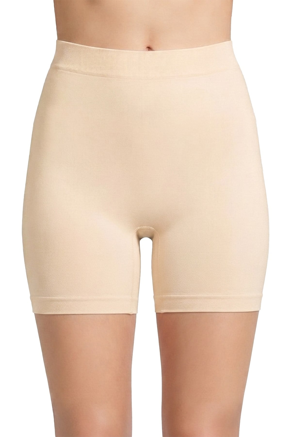 Cottonhill Premium - Kadın Ten Ultra-Rahat Seamless Yüksek Bel Uzun Paça Boxer