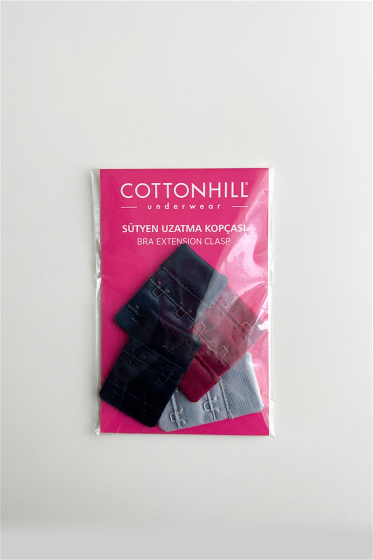 Kadın Sütyen Uzatma Agrafı 2 Kancalı Kopça 4lü Paket-2