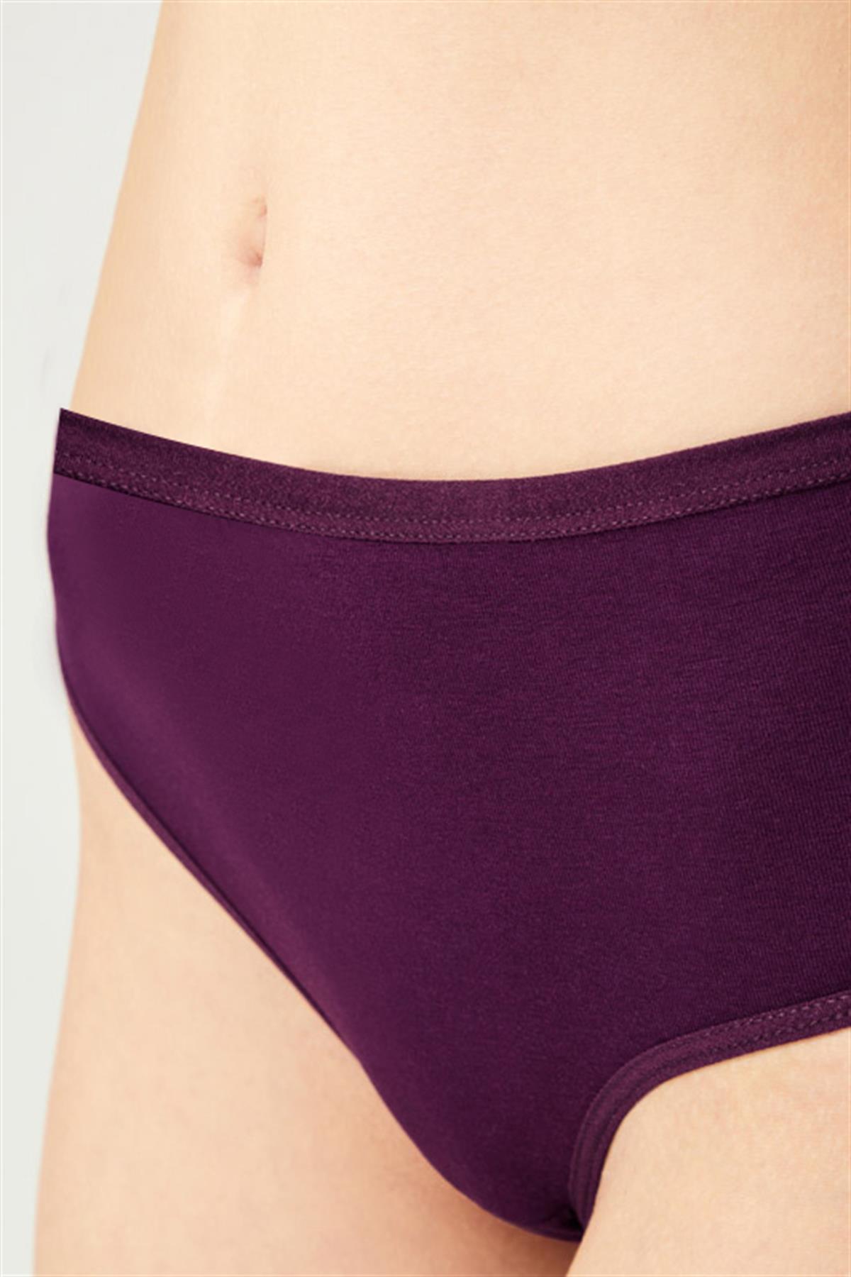 Basic Klasik Pamuklu Geniş Kenarlı Bato Külot 5li Paket