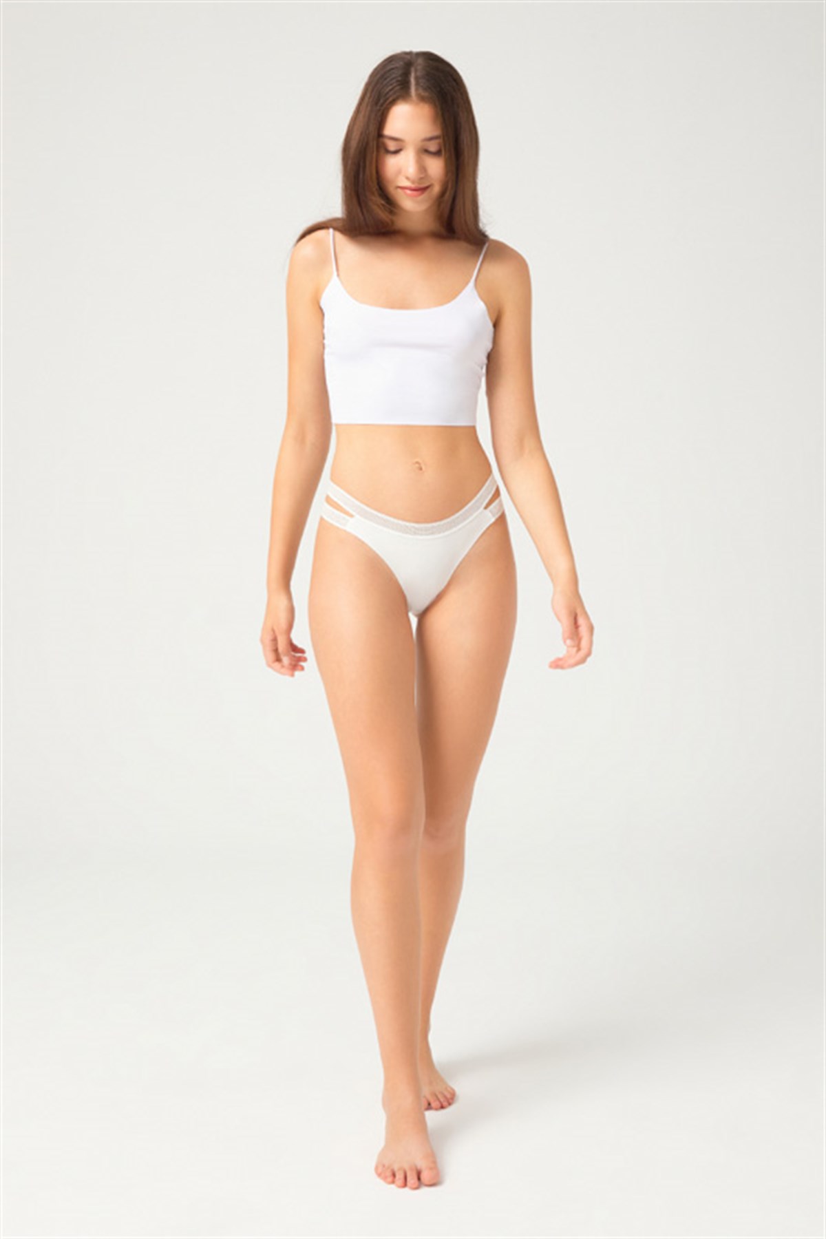 Çift File Lastikli Lazer Kesim Brezilya Külot 7li Paket - 2