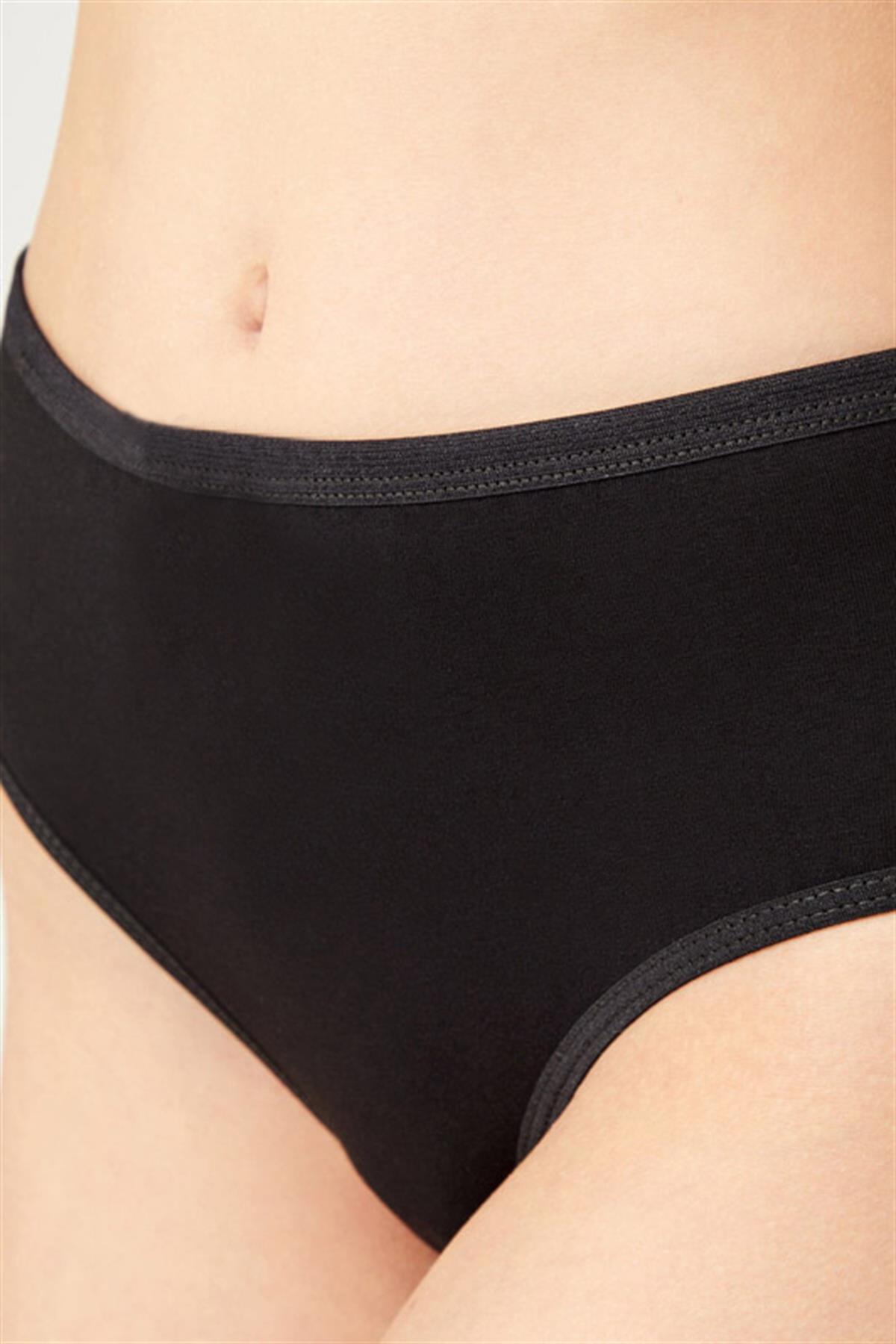 Basic Klasik Pamuklu Geniş Kenarlı Bato Külot 3lü Paket - 2