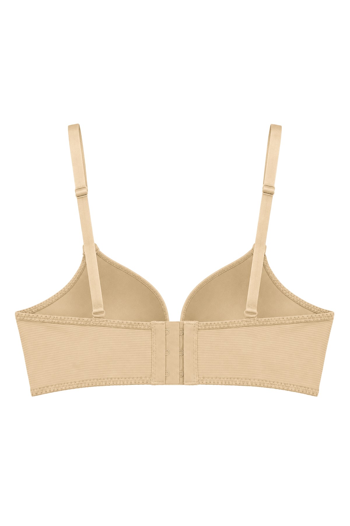 Seamless Bra - Renoa | Ten Rib Dokulu Balensiz Doğal Form Straplez Kadın Sütyen