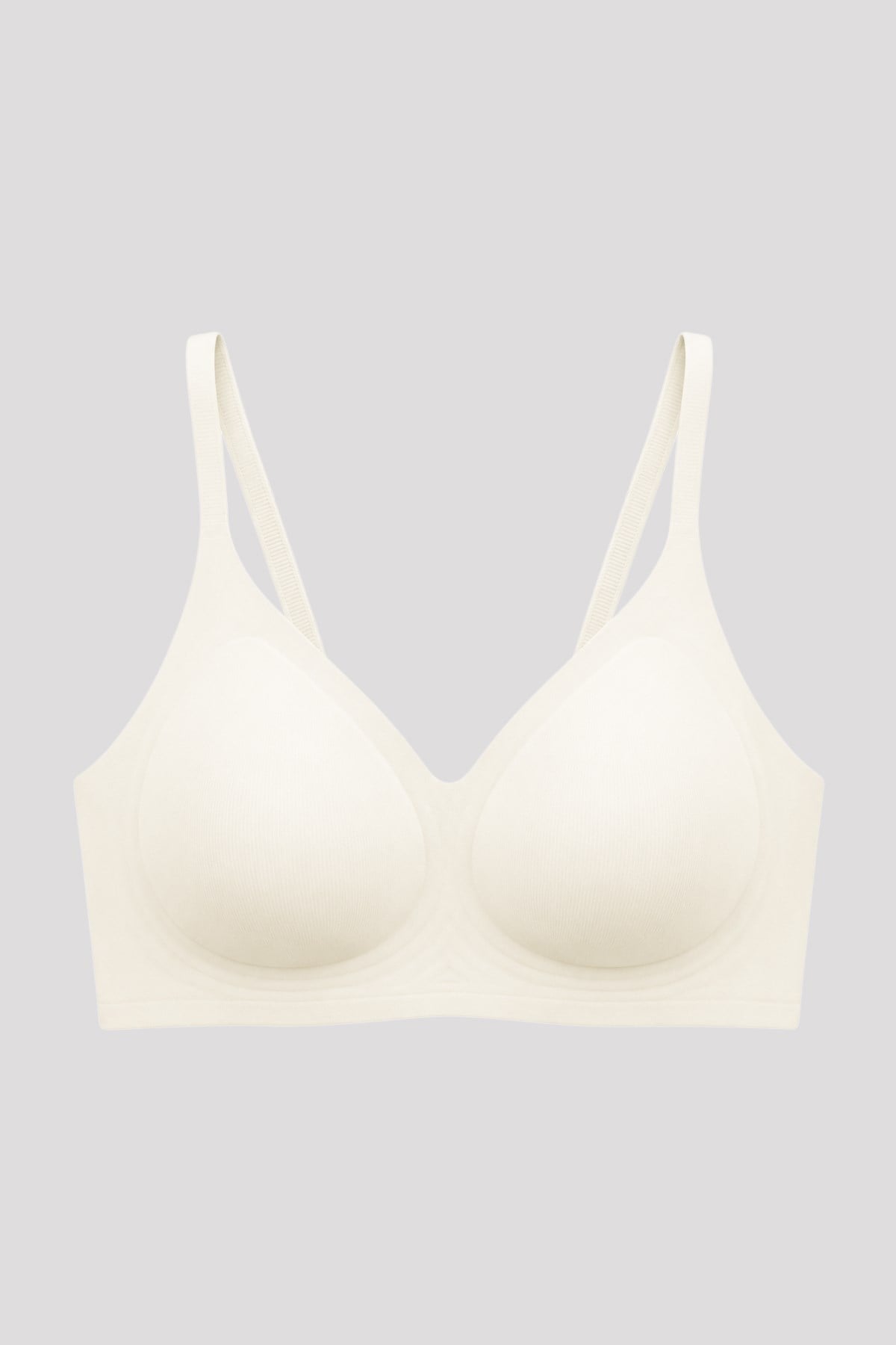 Seamless Bra - Aurea | Krem Lazer Kesim Dikişsiz Kontur Detaylı Balensiz Kadın Sütyen