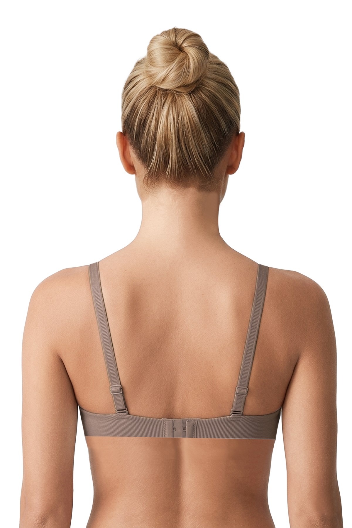 Seamless Bra - Velour | Kahverengi Lazer Kesim Balensiz Üçgen Form Dikişsiz Kadın Sütyen