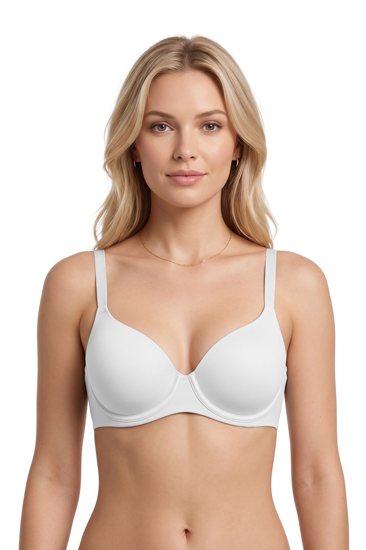 Seamless Bra - Wired | Beyaz Lazer Kesim Dikişsiz Balenli Kadın Sütyen