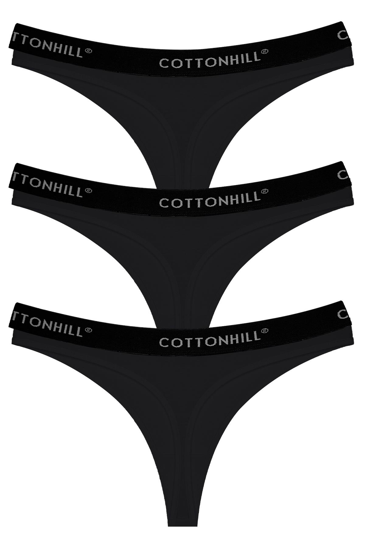 Pamuklu Basic Kadın Tanga Külot 3lü Paket