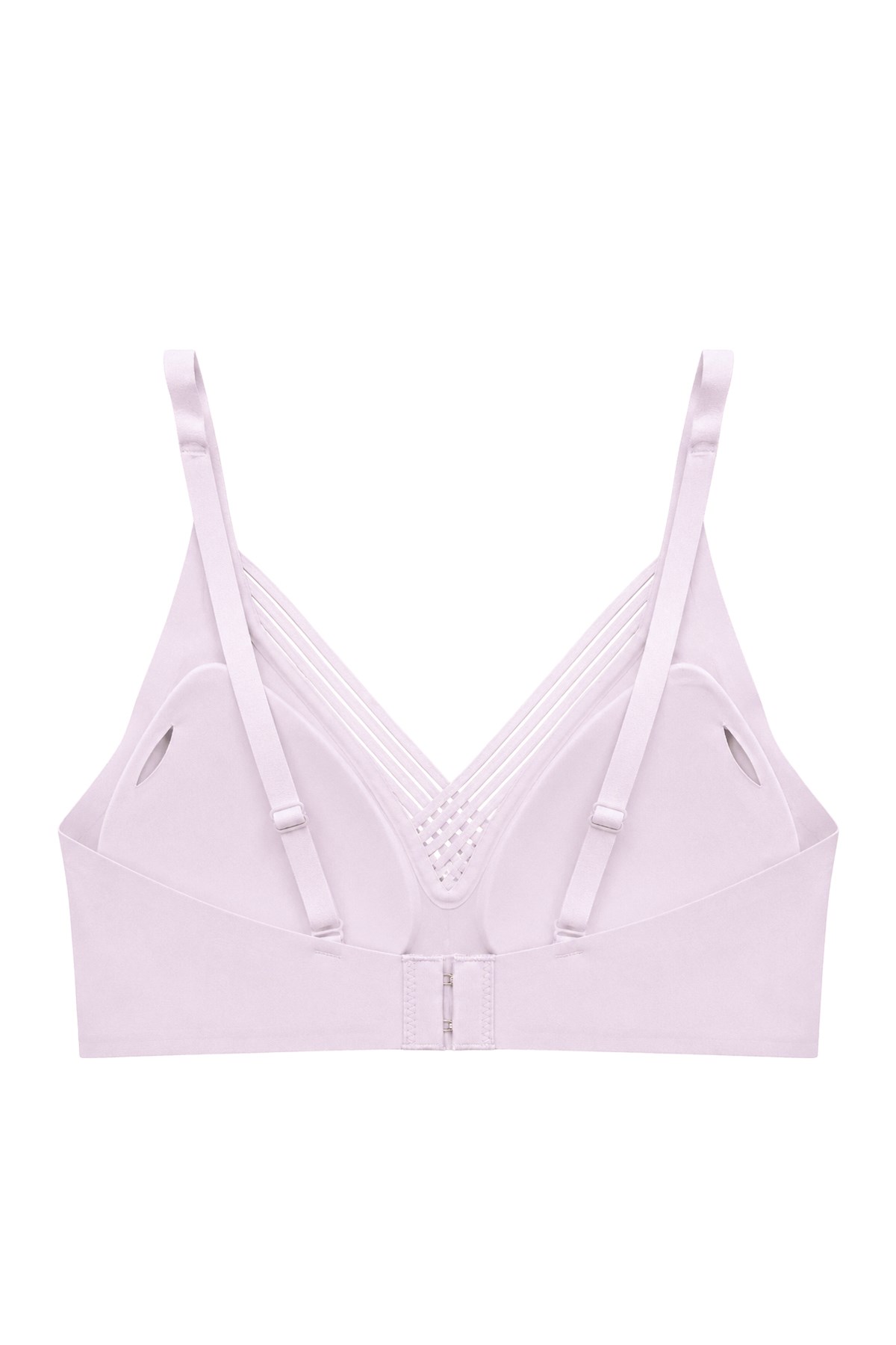 Seamless Bra - Lucent | Lila Lazer Kesim Balensiz Ön Çapraz Şerit Detaylı Kadın Sütyen
