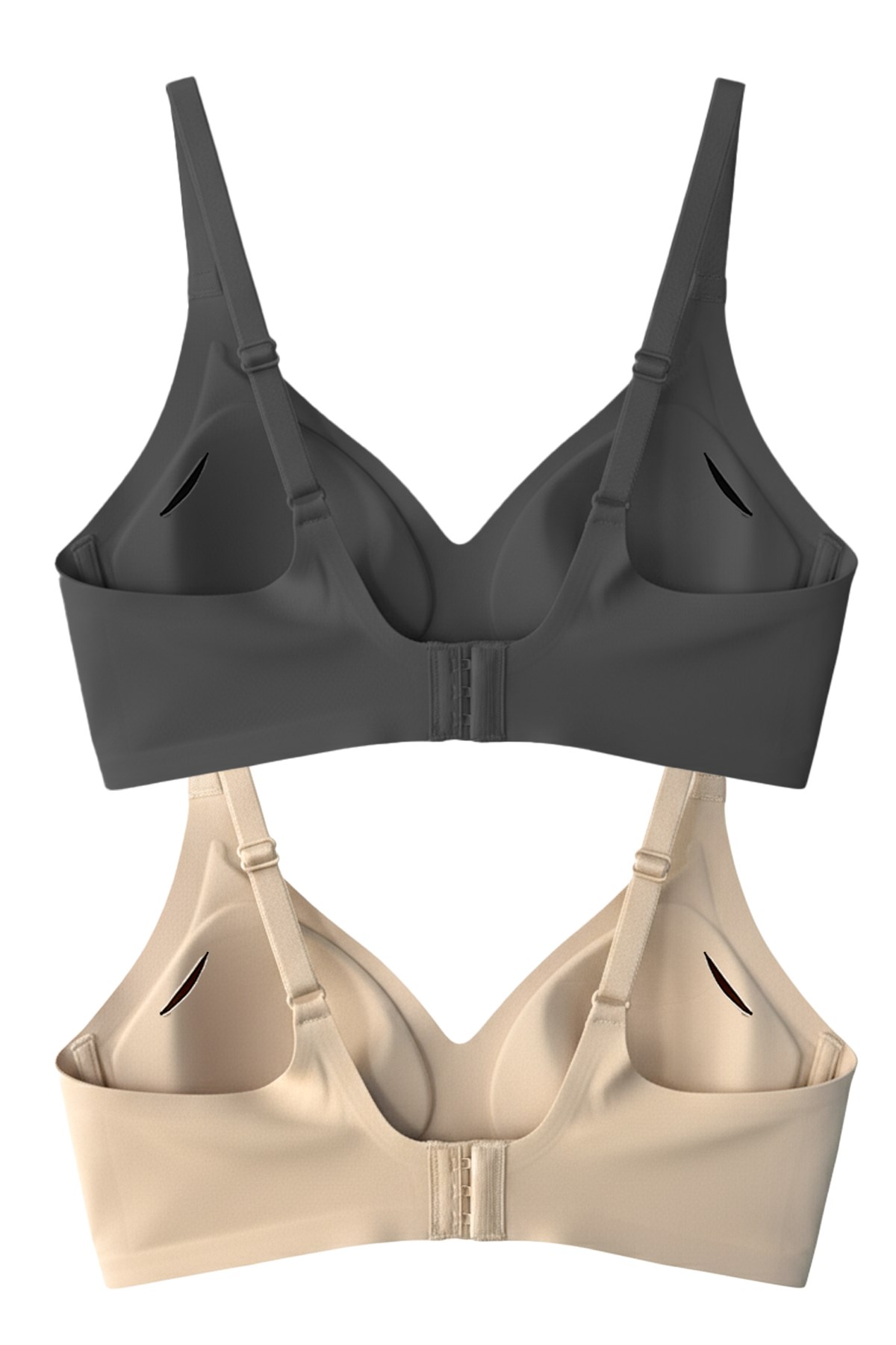 Seamless Bra - Soft | Lazer Kesim Balensiz Ayarlanabilir Askılı Dikişsiz Kadın Sütyen 2li Paket-2