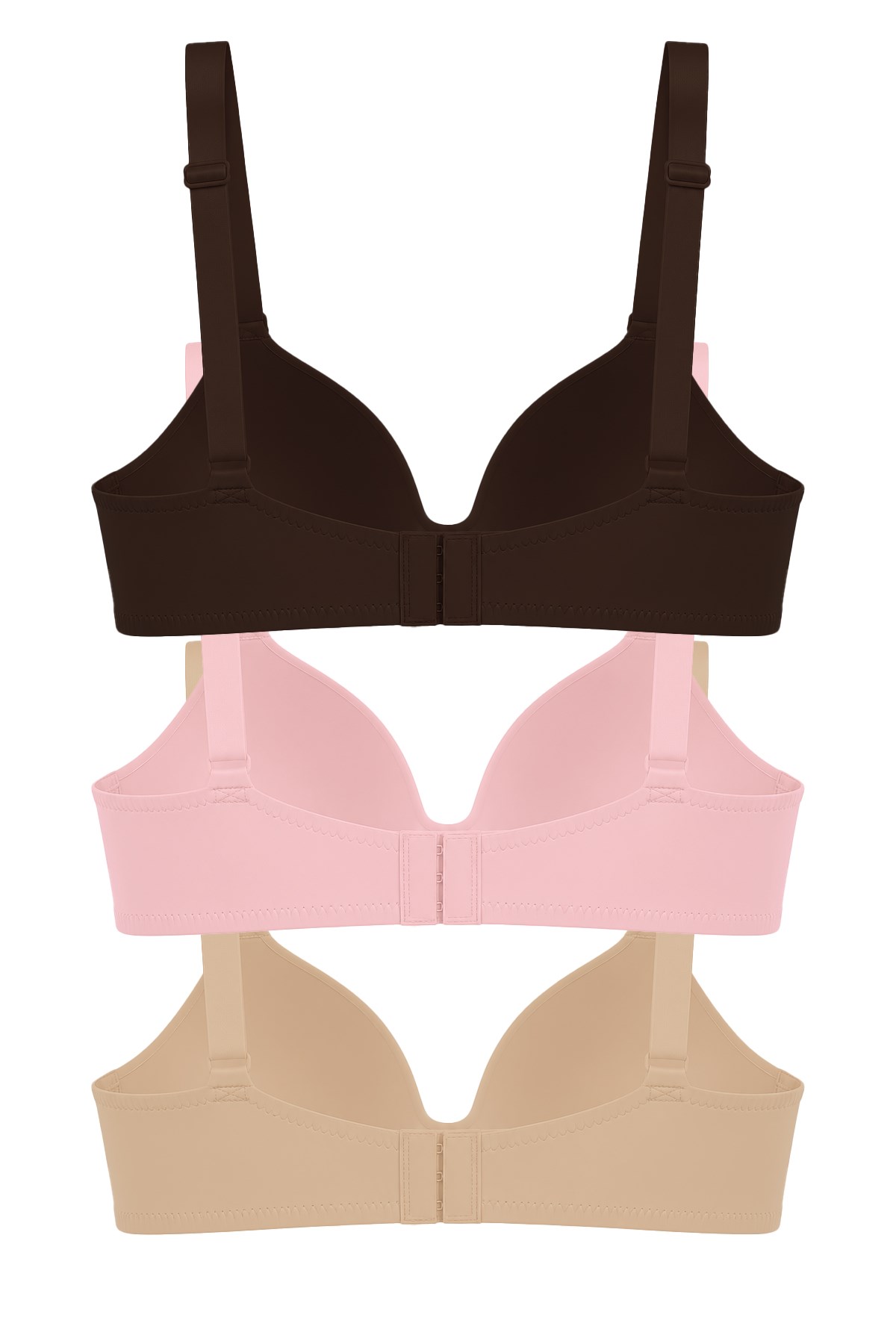 Seamless Bra - Norea | Micro Balensiz Dolgusuz Toparlayıcı Kadın Sütyen 3lü Paket