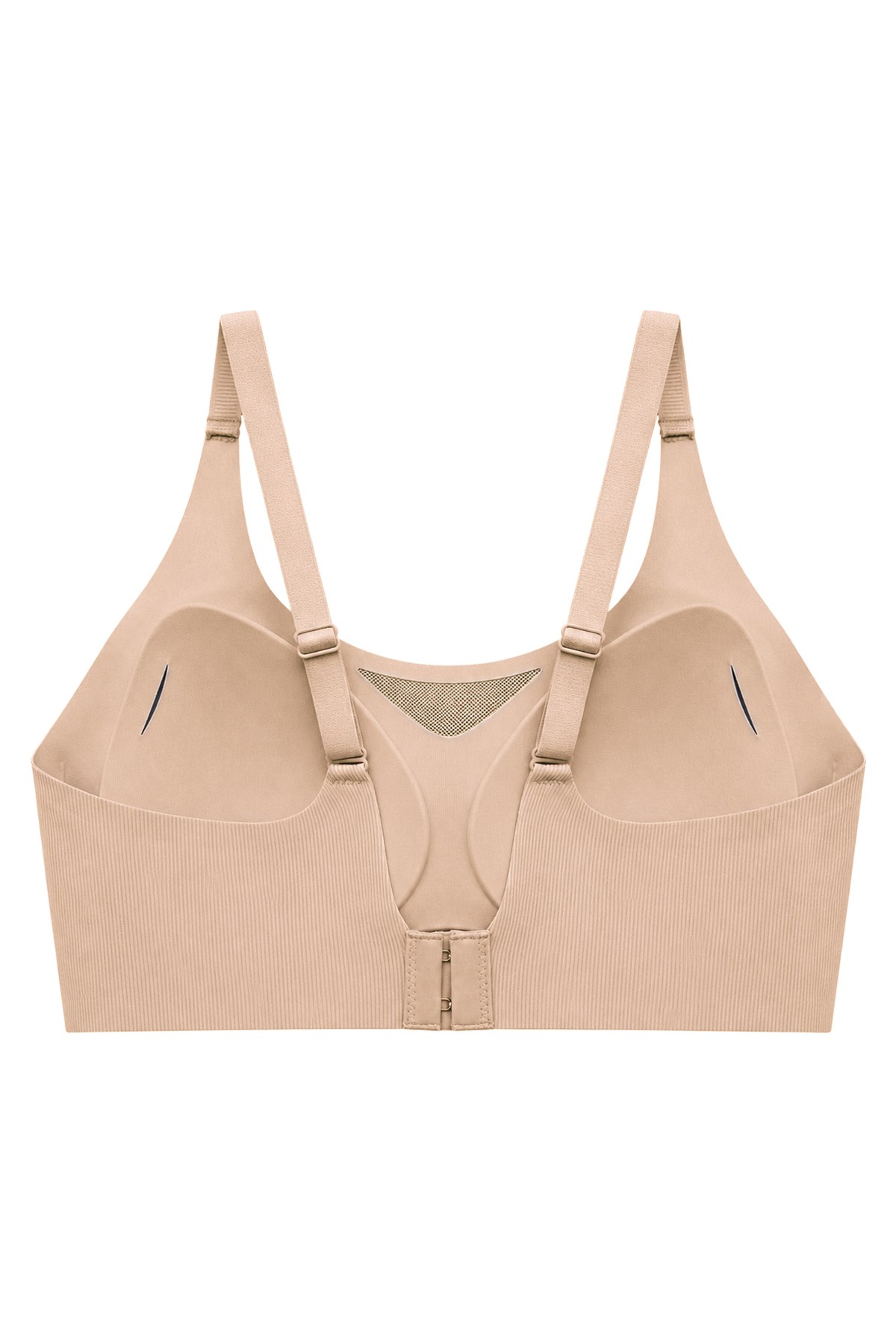 Seamless Bra - Avena | Ten Lazer Kesim Balensiz Çizgi Dokulu Tül Detaylı Kadın Sütyen
