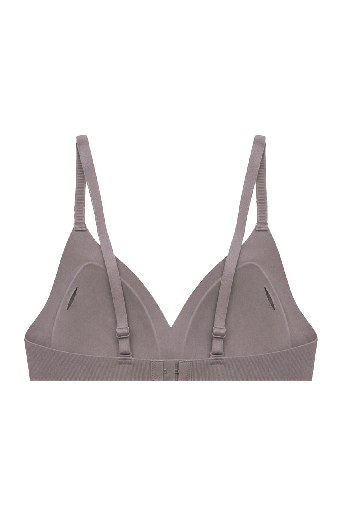 Seamless Bra - Velour | Kahverengi Lazer Kesim Balensiz Üçgen Form Dikişsiz Kadın Sütyen