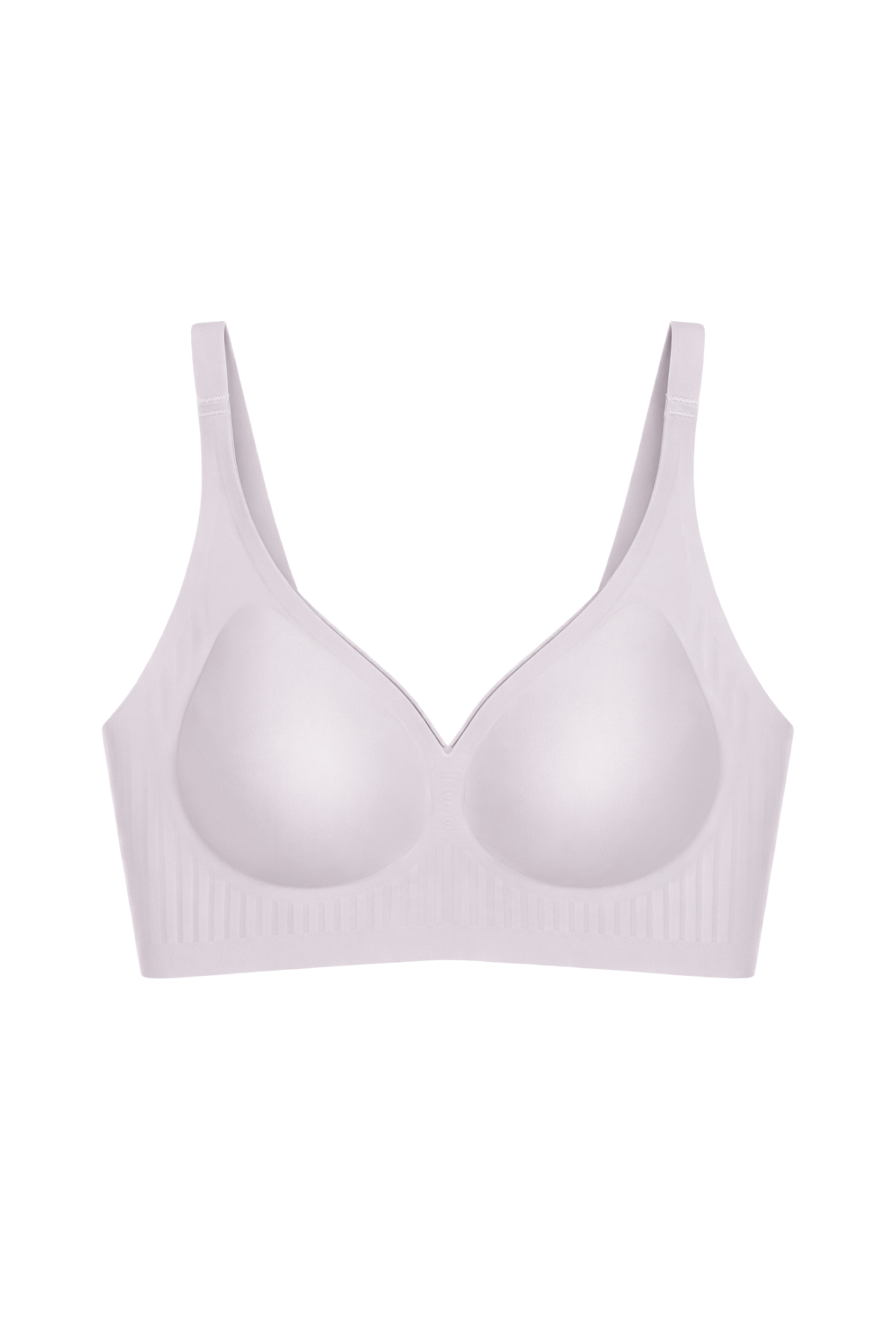 Seamless Bra - Slight | Lila Lazer Kesim Dikişsiz Dilim Detaylı Balensiz Kadın Sütyen