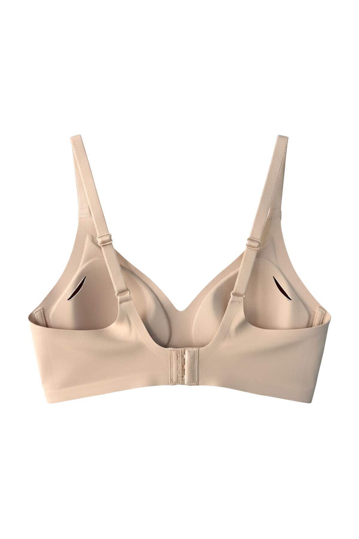 Seamless Bra - Pure | Kahverengi Lazer Kesim Dikişsiz Ayarlanabilir Askılı Balensiz Kadın Sütyen