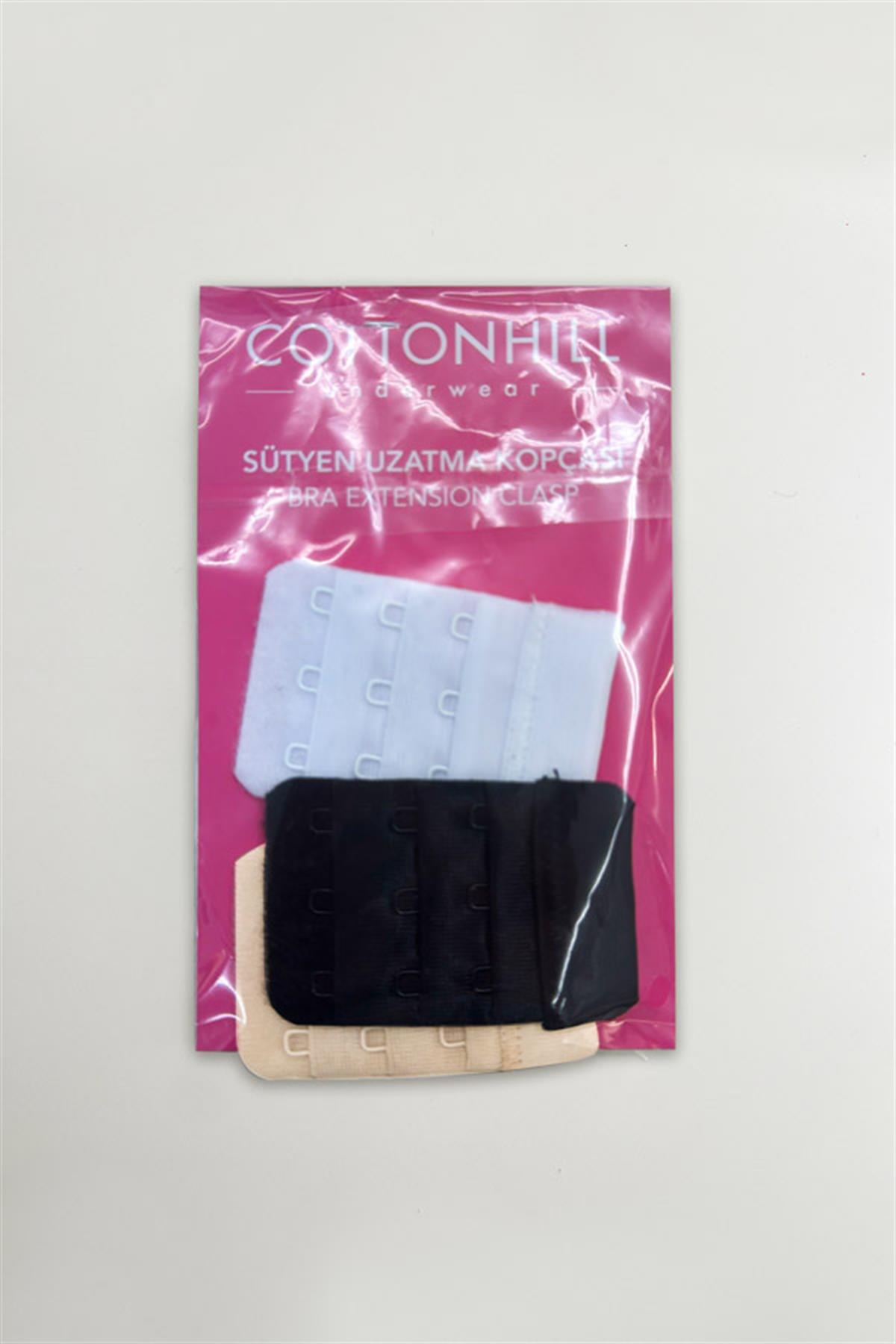 Kadın Sütyen Uzatma Agrafı 3 Kancalı 3 Sıralı Kopça 3lü Paket