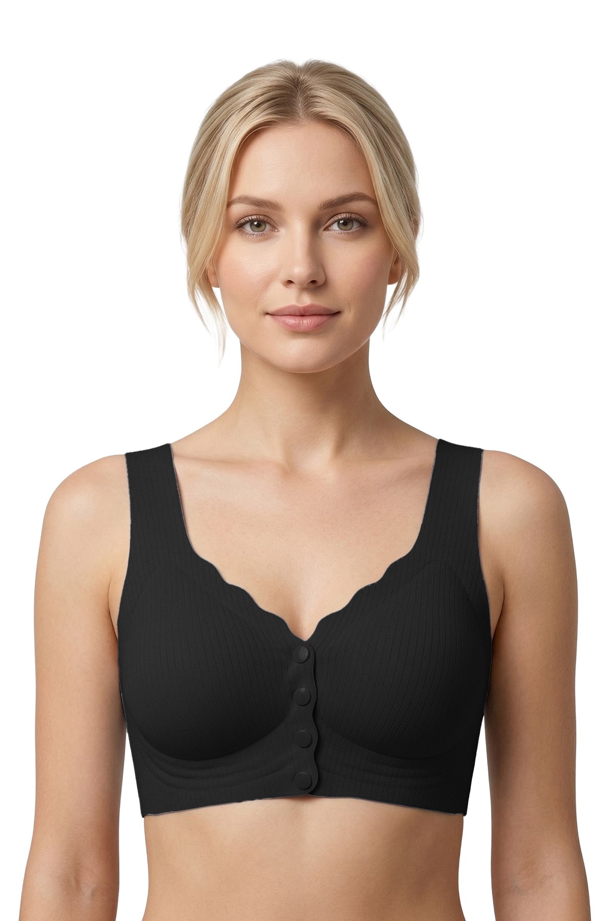 Seamless Bra - Feel | Lazer Kesim Çizgi Detaylı Önü Açılabilir Dikişsiz Kadın Sütyen 3lü Paket