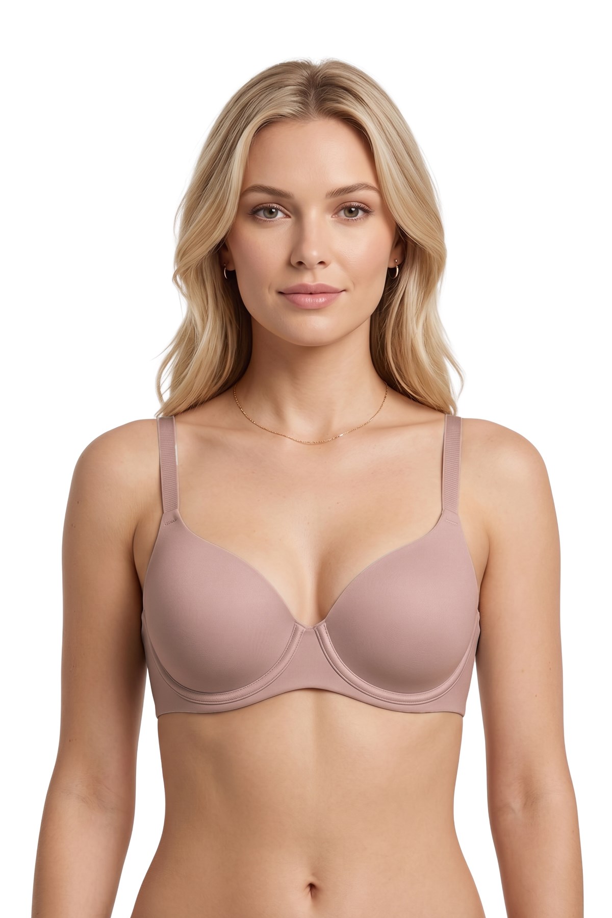 Seamless Bra - Wired | Kahverengi Lazer Kesim Dikişsiz Balenli Kadın Sütyen