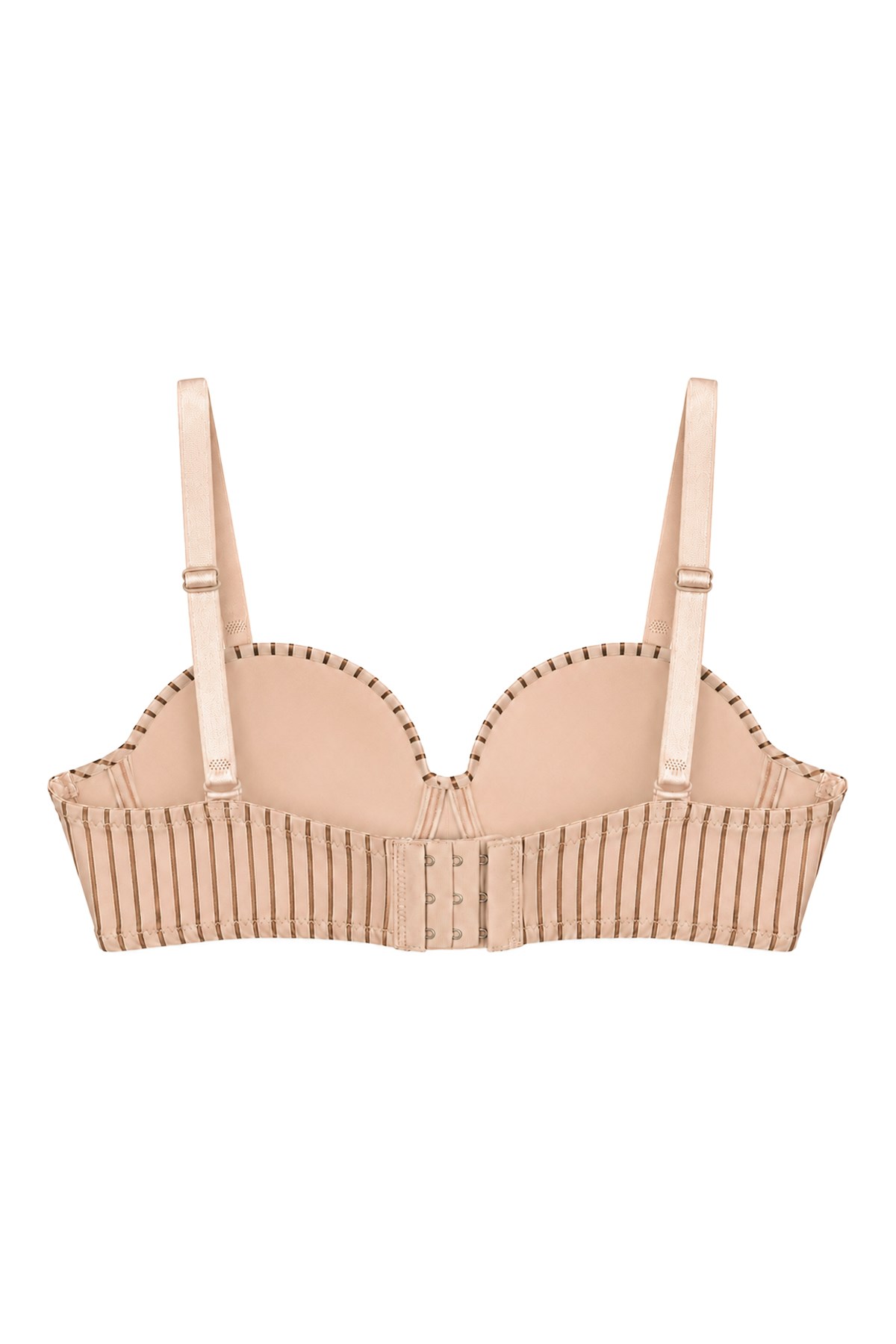 Seamless Bra - Striva | Ten Mikro Çizgi Desenli Balenli Toparlayıcı Kadın Sütyen