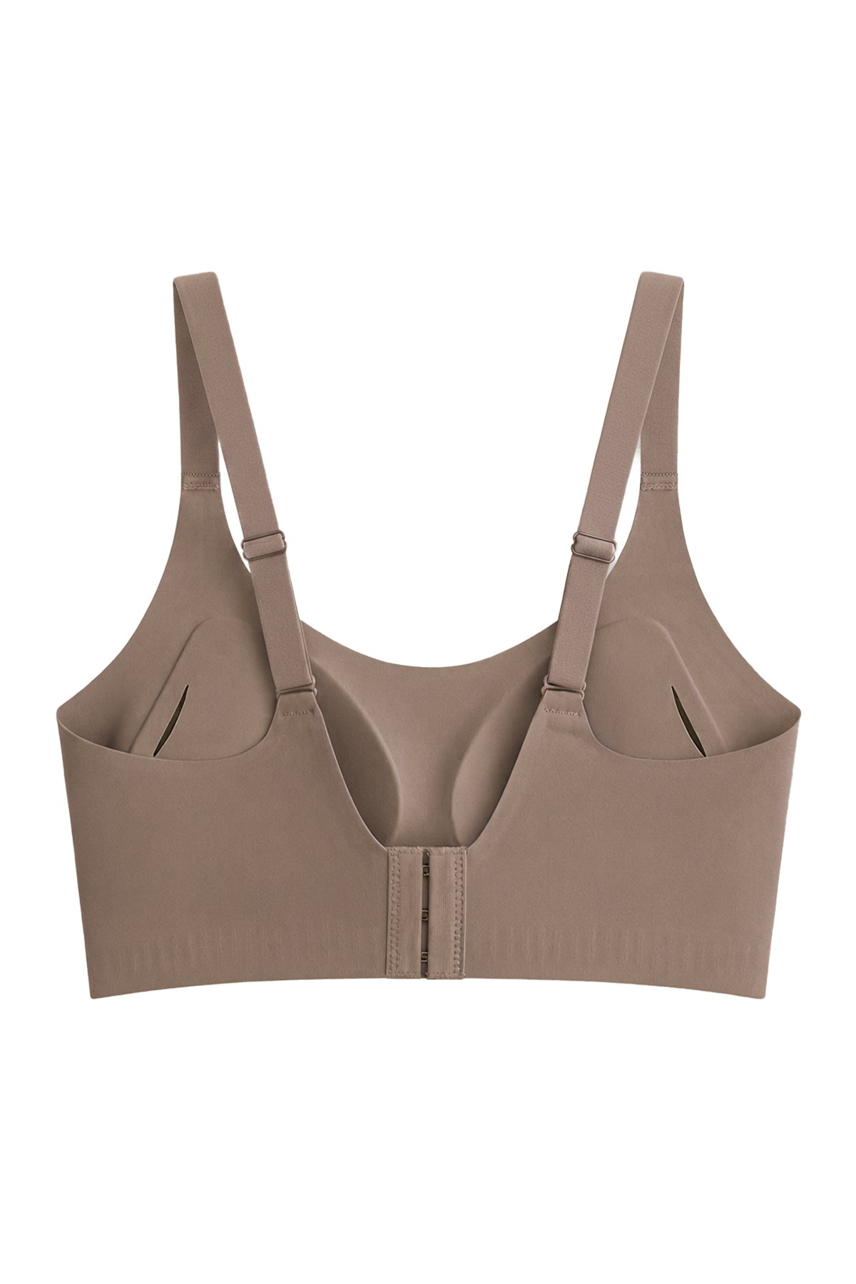 Seamless Bra - Solena | Kahverengi Lazer Kesim Dikişsiz Balensiz Toparlayıcı Kadın Sütyen