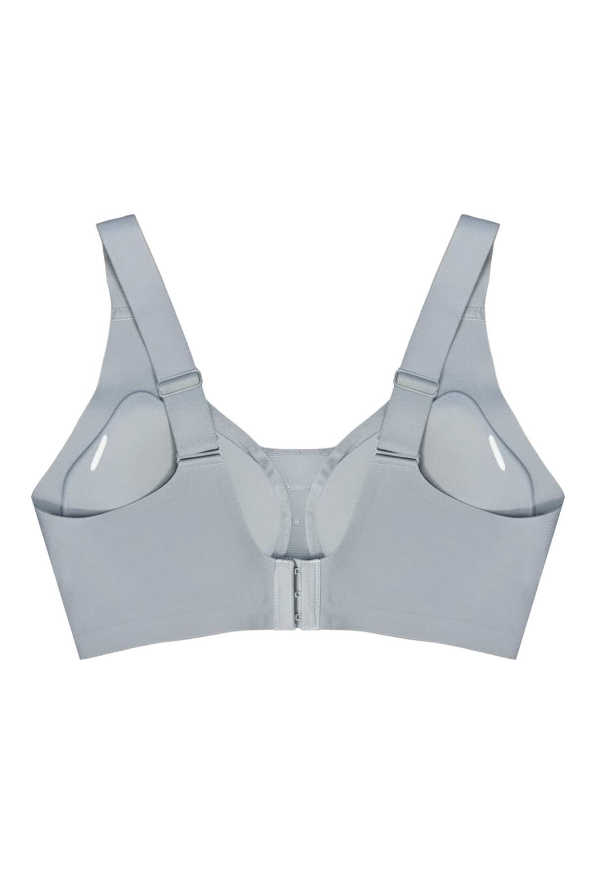 Seamless Bra - Balance | Gri Lazer Kesim Taşlı Dikişsiz Toparlayıcı Büyük Beden Kadın Sütyen