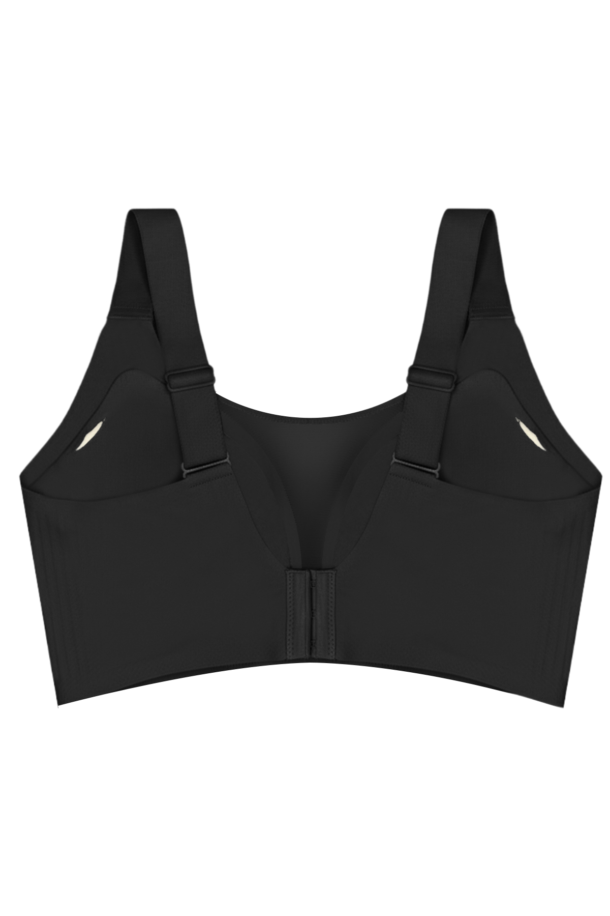 Seamless Bra - Forme | Siyah Lazer Kesim Dikişsiz Toparlayıcı Büyük Tüllü Beden Kadın Sütyen