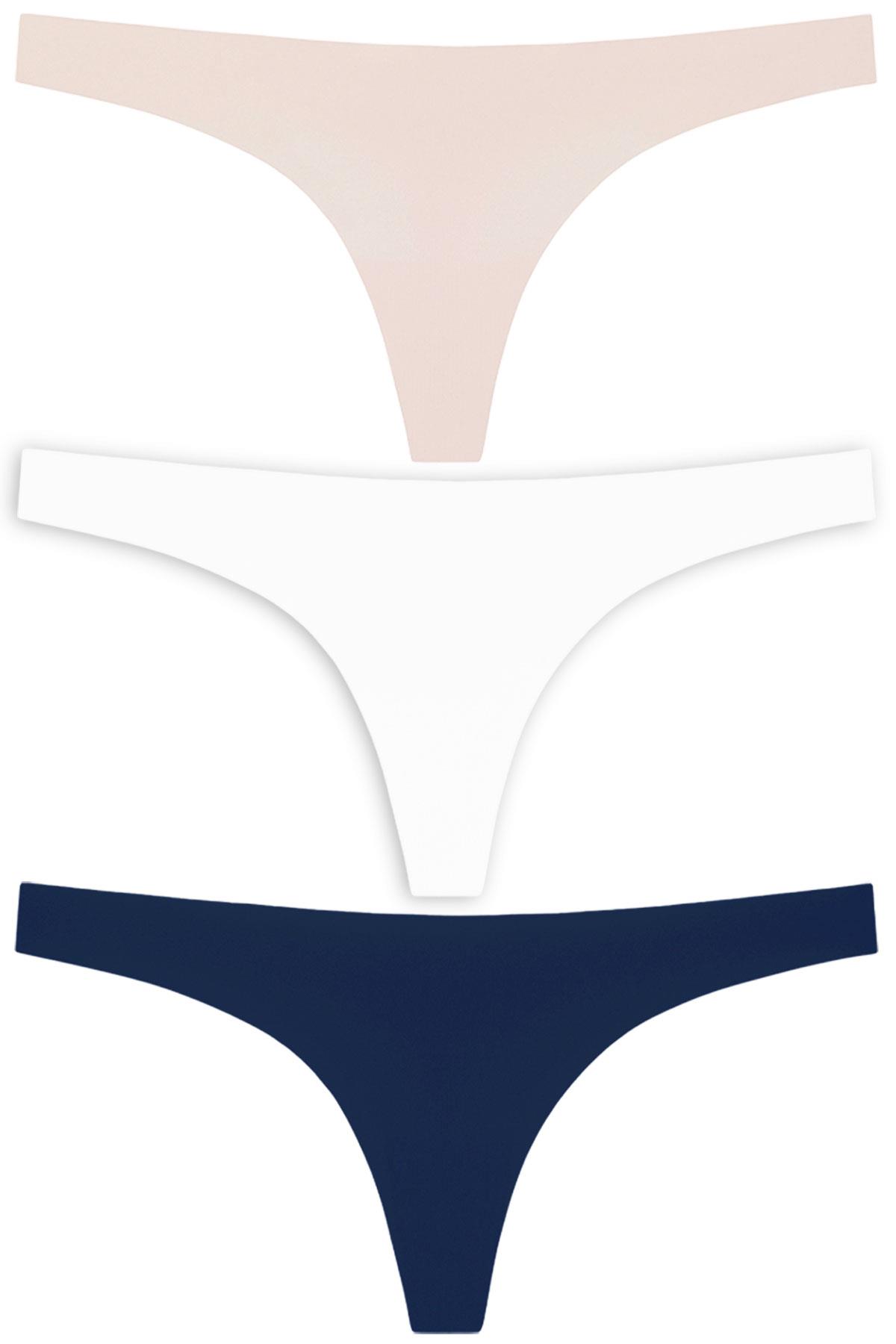 Basic Lazer Kesim Tanga Külot 3lü Paket - 2