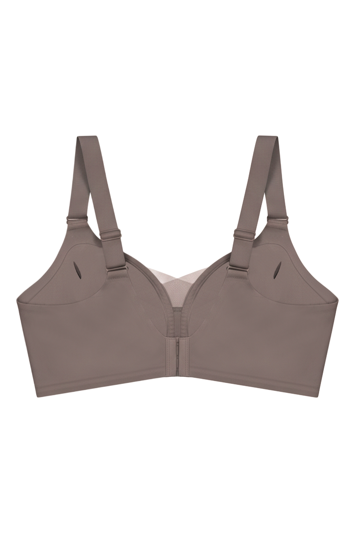 Seamless Bra - Shape | Kahverengi Lazer Kesim Dikişsiz Toparlayıcı Büyük Beden Tüllü Kadın Sütyen