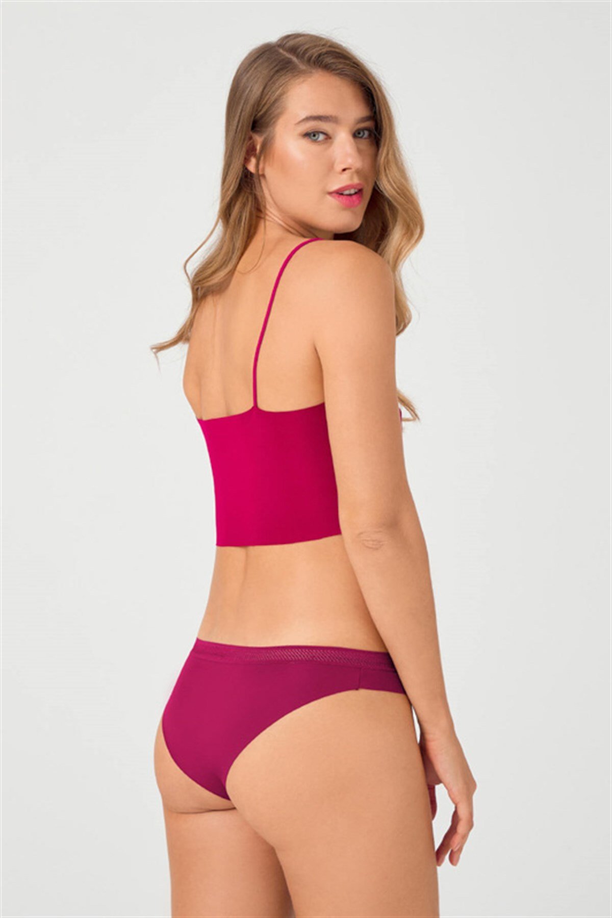 File Lastikli Lazer Kesim Bikini Külot 3lü Paket